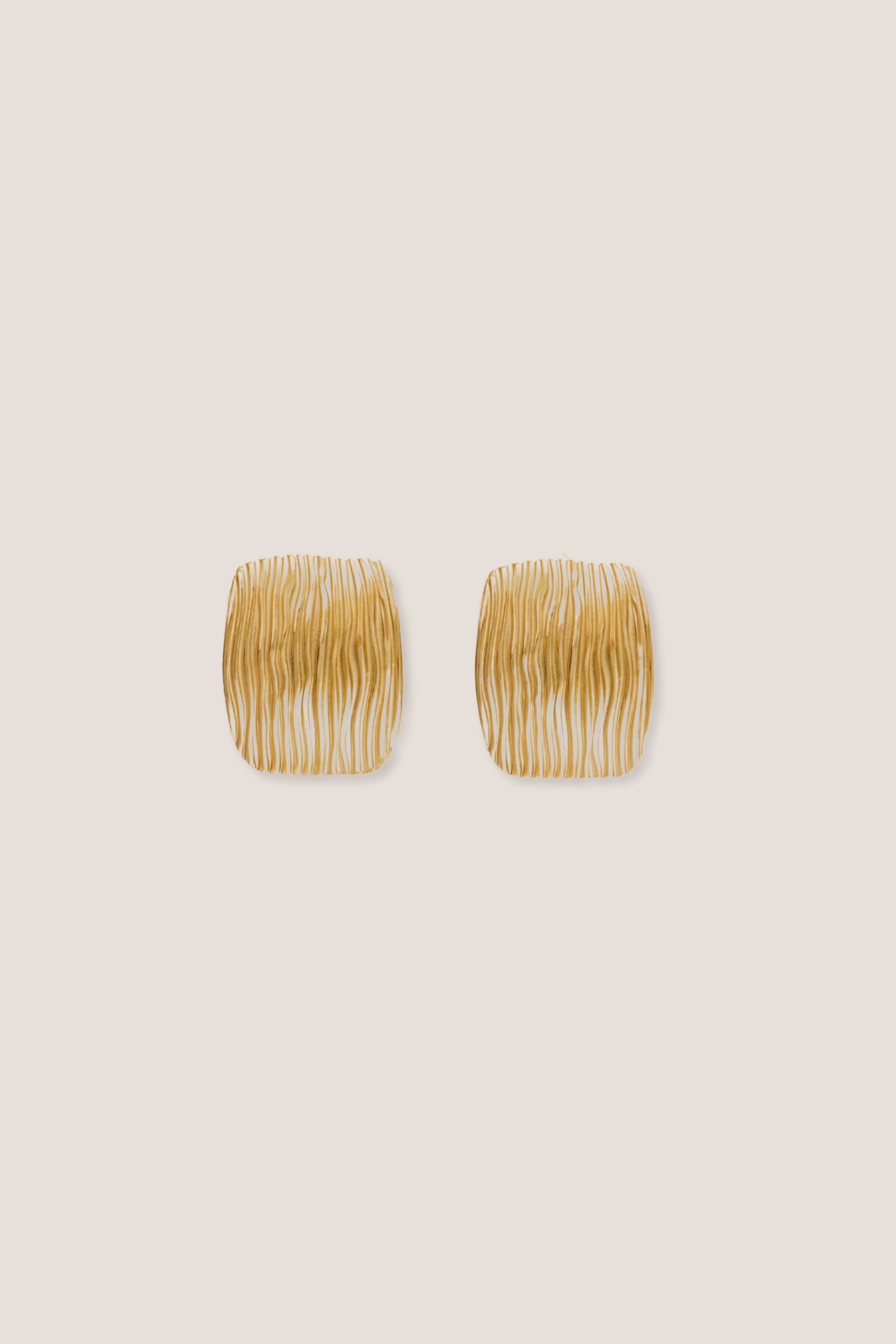 Ripple Gold Earrings