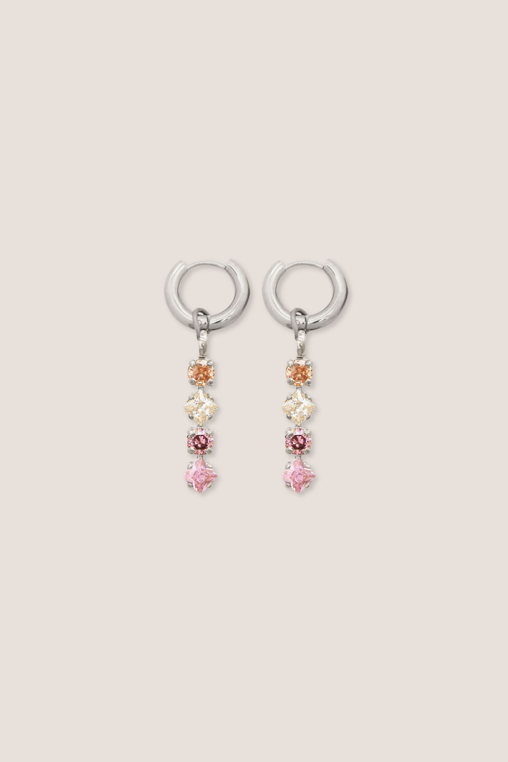 Romantic Mystic Mini Silver Hoop Earrings