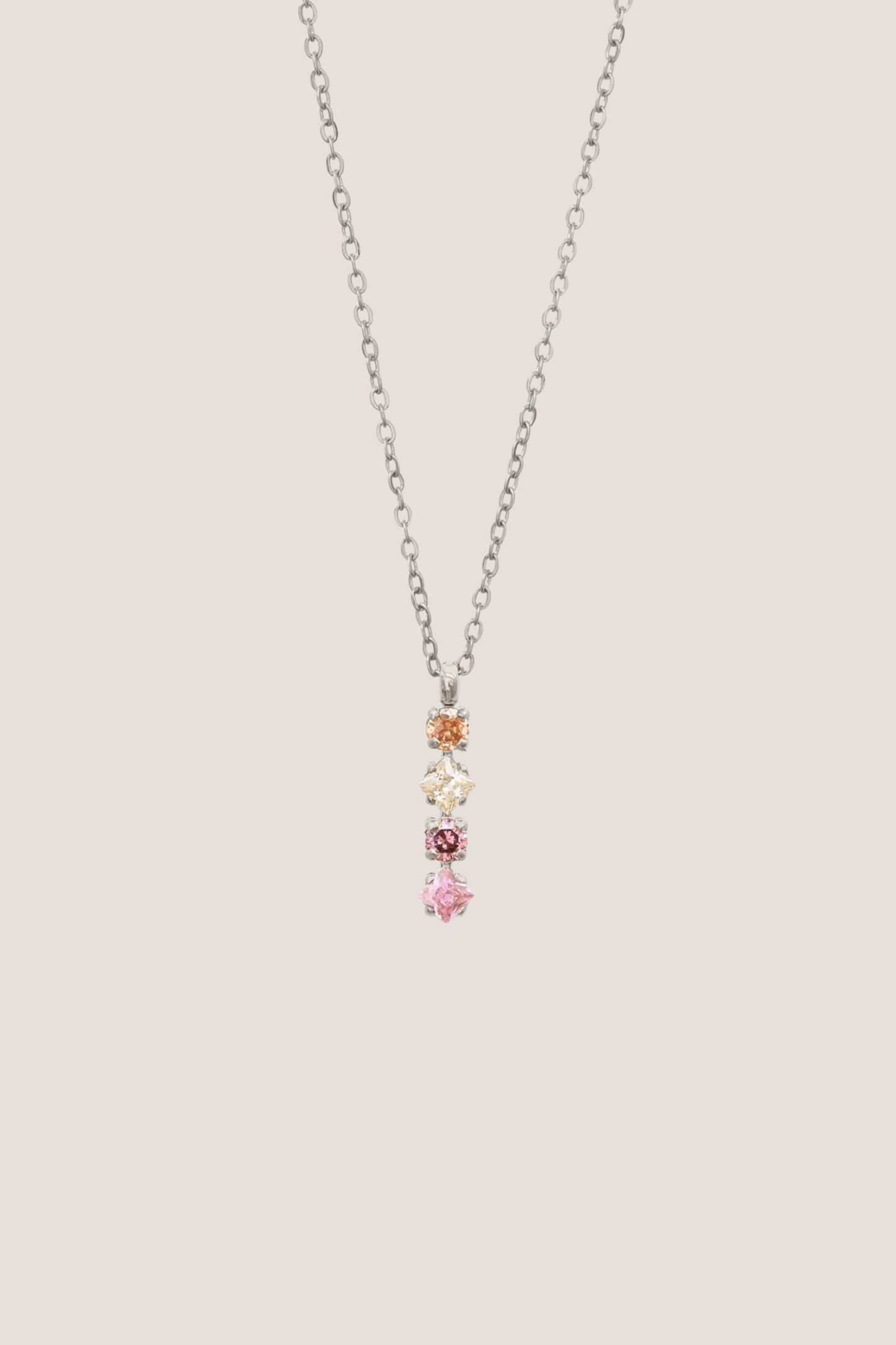 Romantic Mystic Silver Chain Pendant Necklace