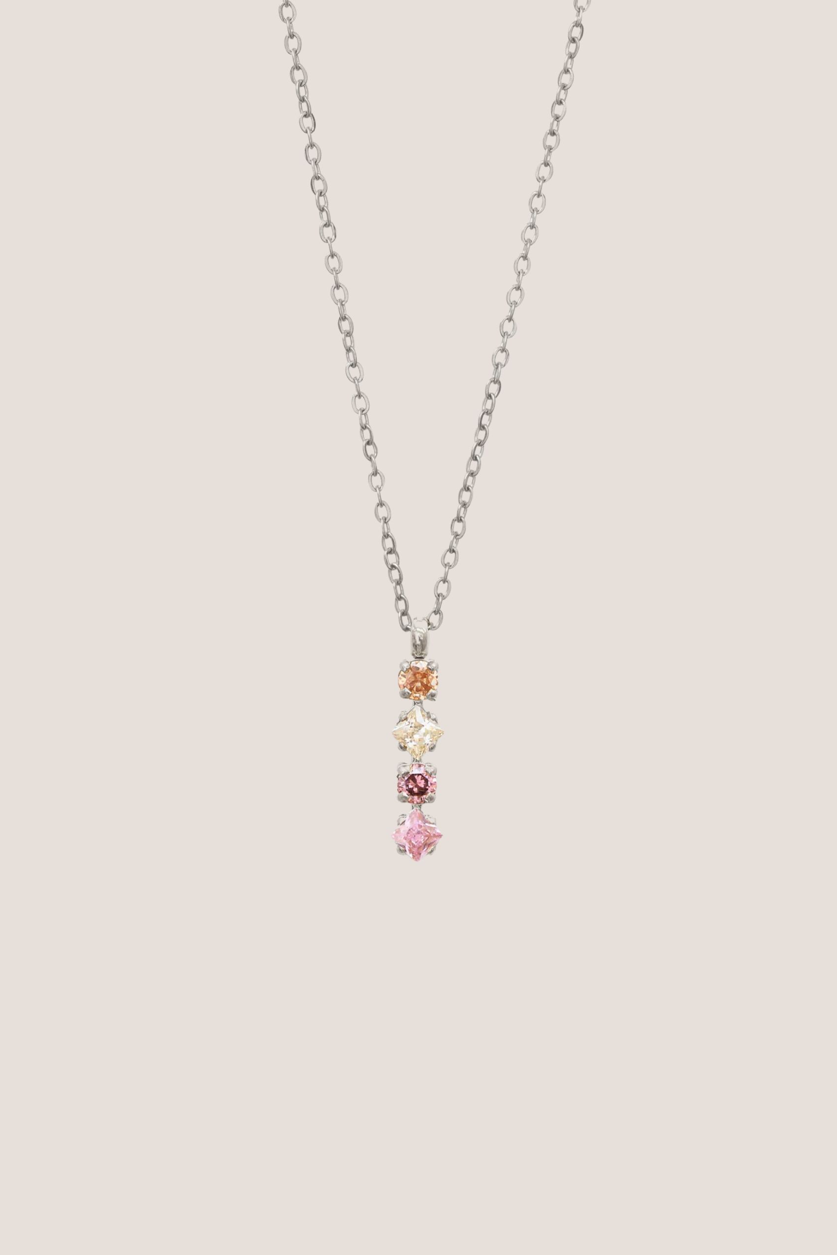 Romantic Mystic Silver Chain Pendant Necklace