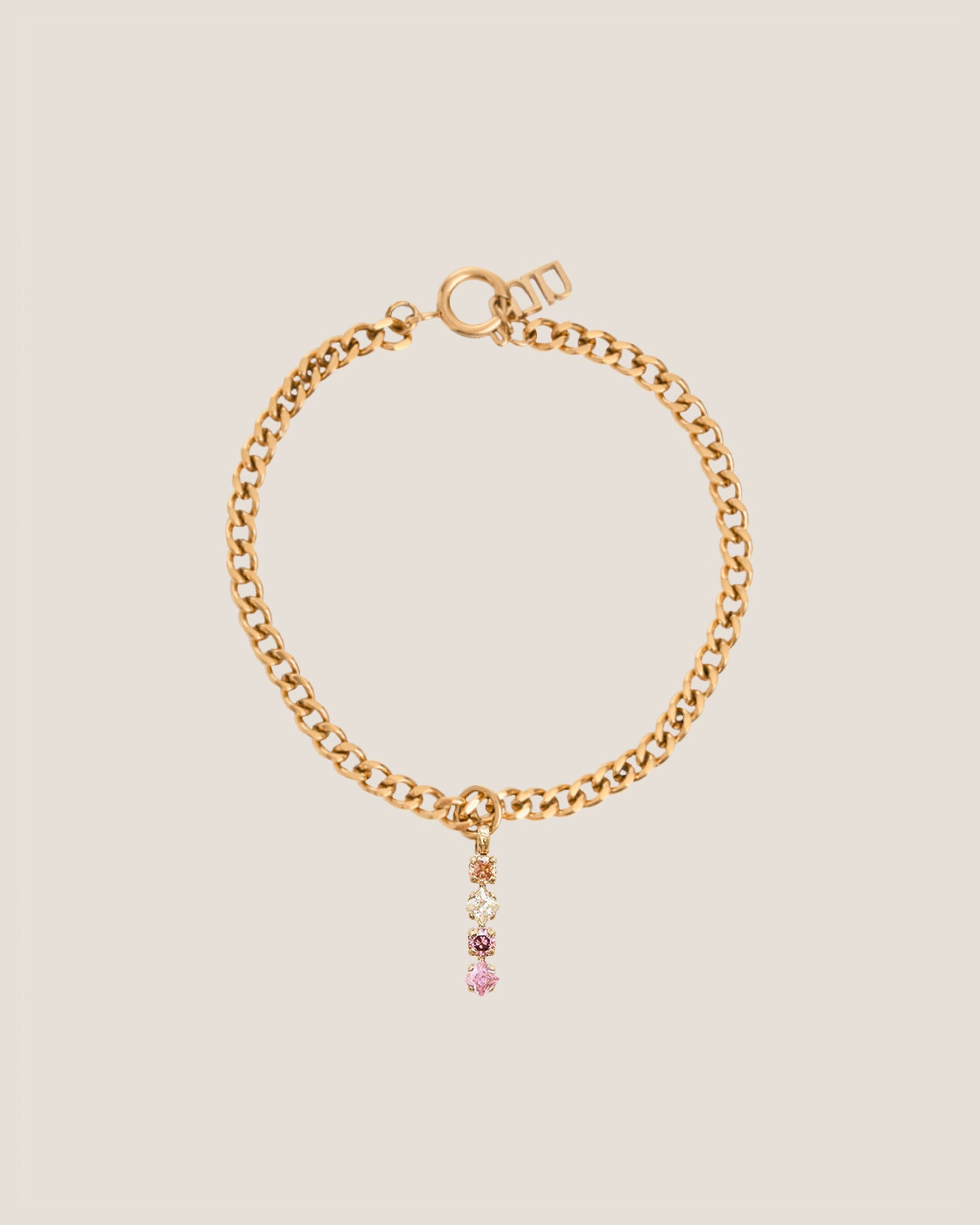 Romantic Mystic Pendant Gold Bracelet