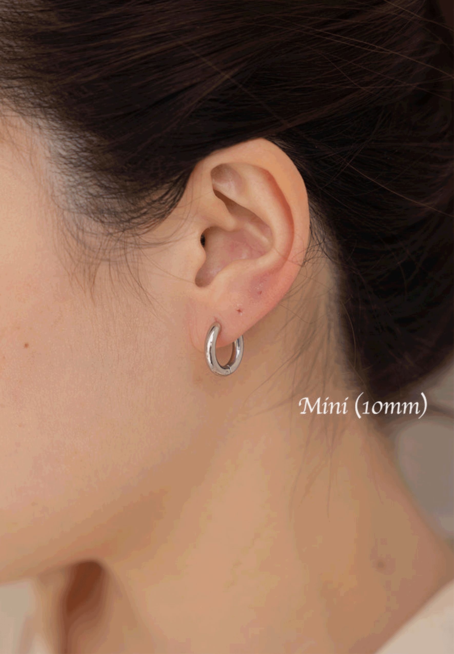Eros Silver Hoop Earrings