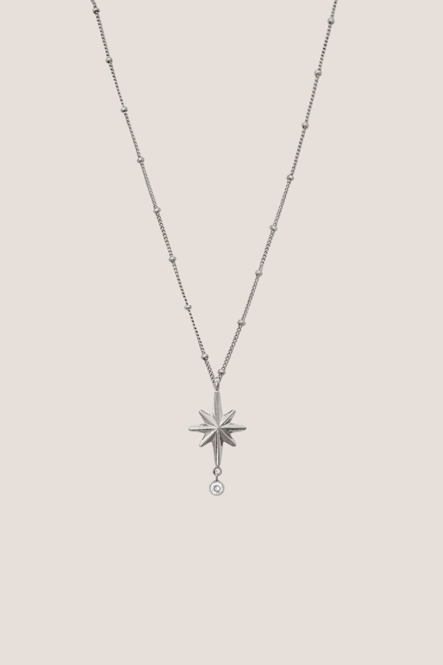 Stardust Silver Chain Pendant Necklace