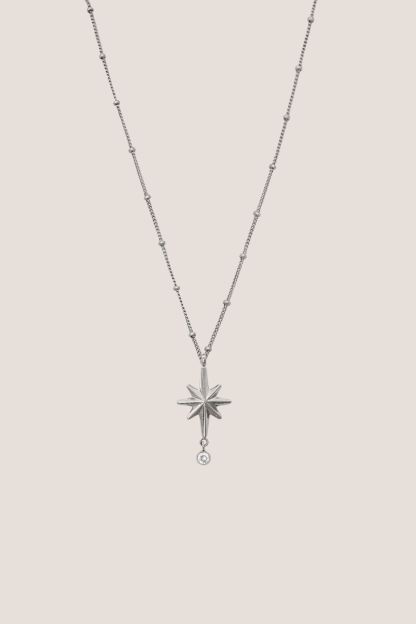 Stardust Silver Chain Pendant Necklace