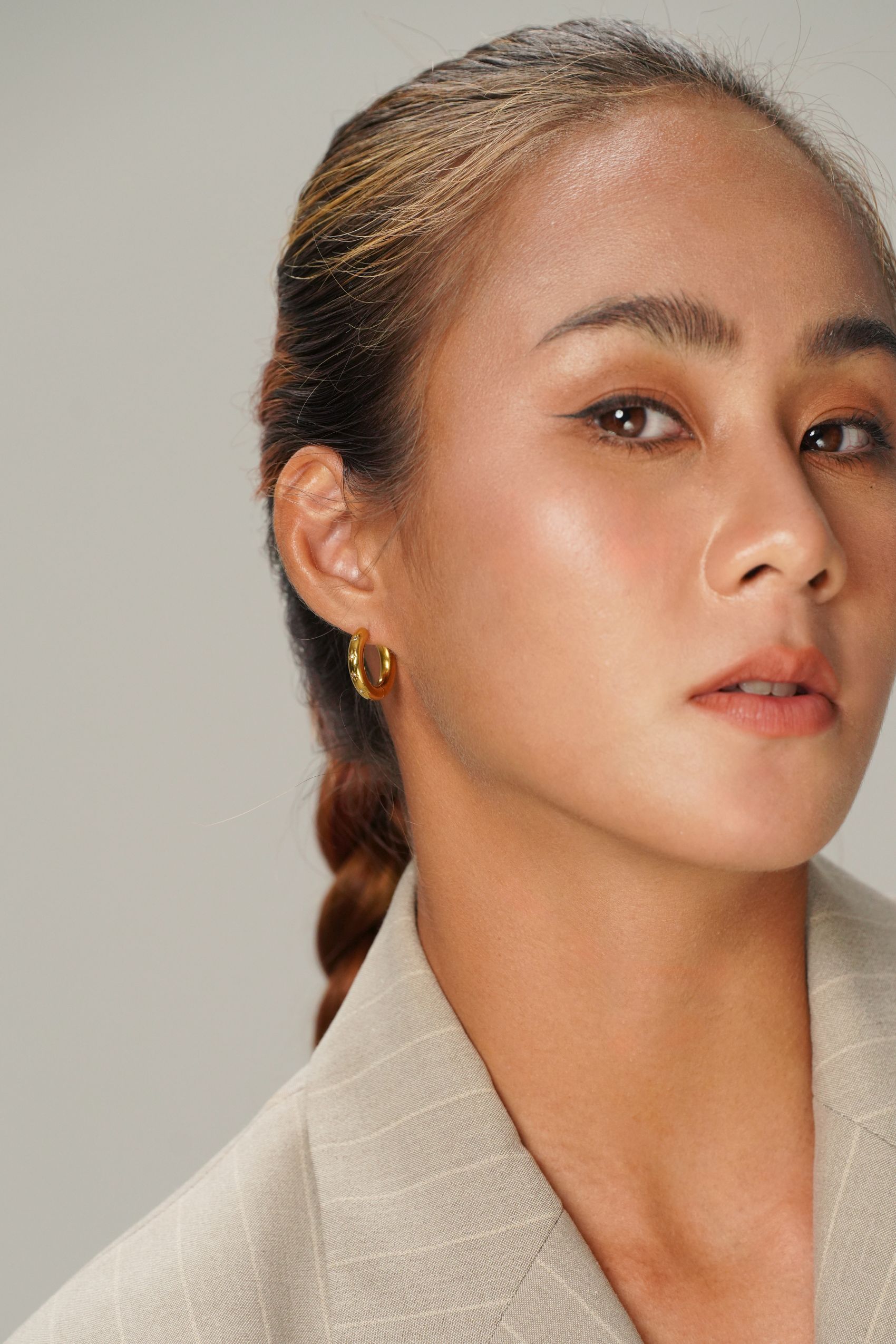 Starry Gold Hoop Earrings