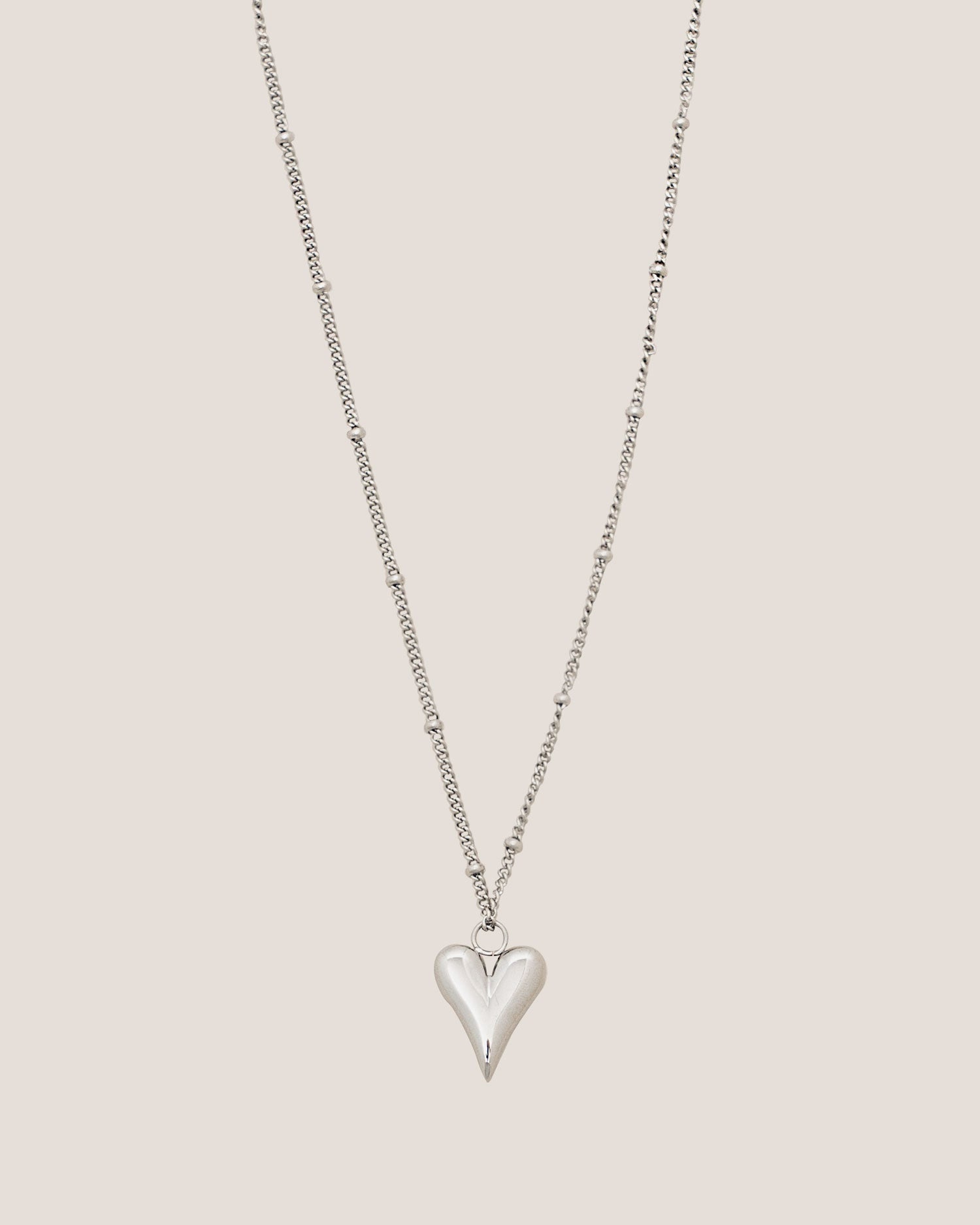 Tesoro Love Pendant Silver Necklace