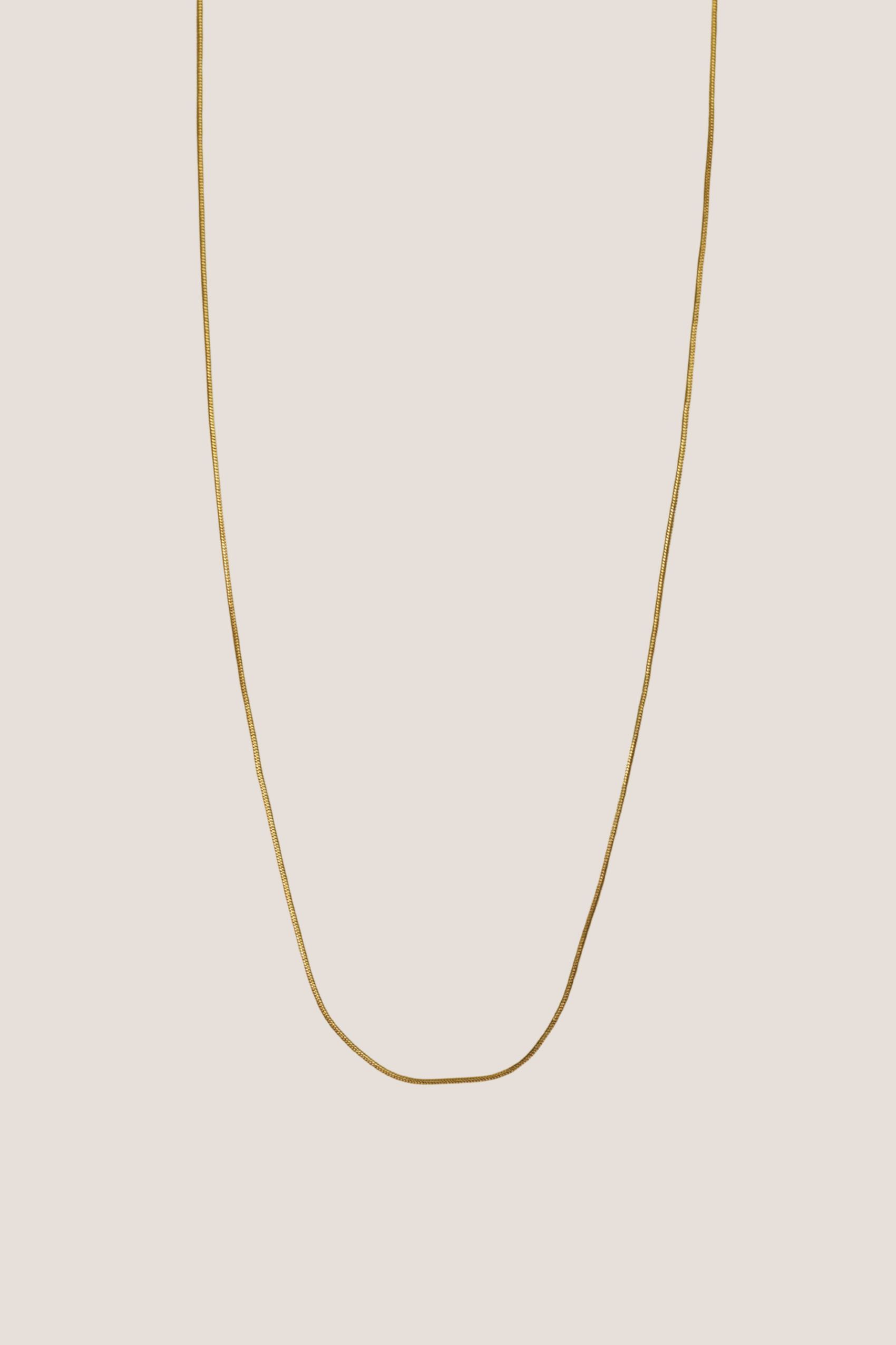 Thin Snake Chain Gold Necklace