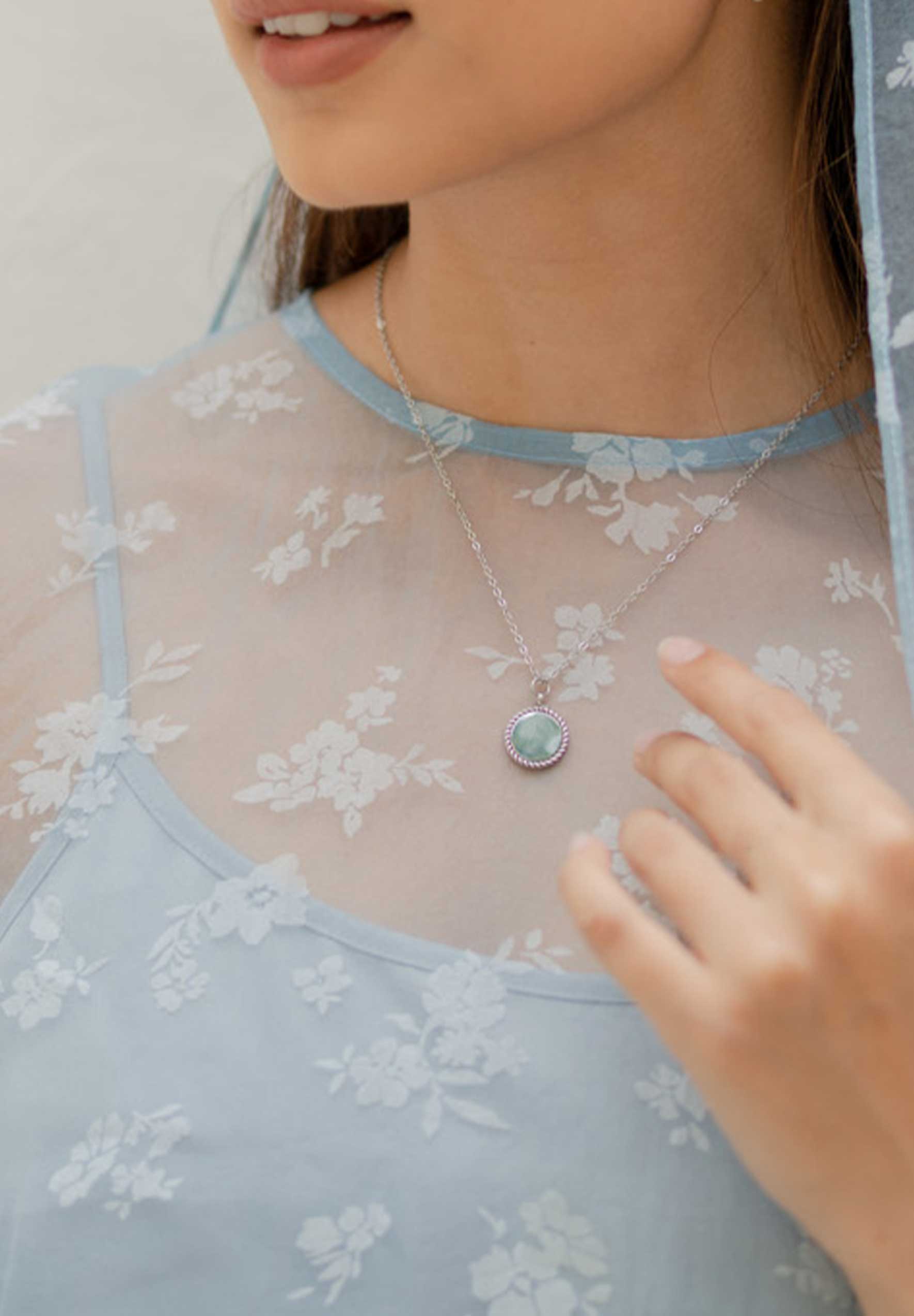 Dana Silver Chain Pendant Necklace