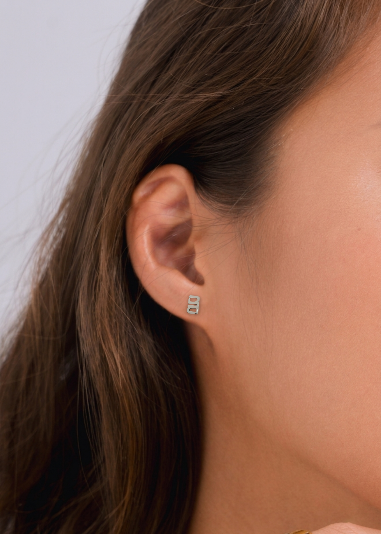 Gung Iconic Mini Silver Stud Earrings