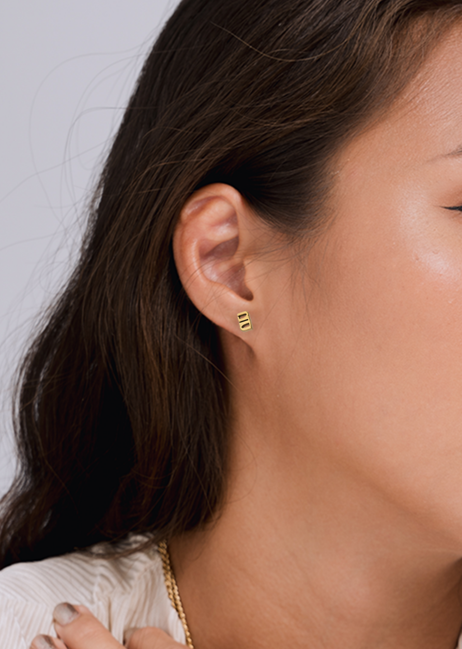 Gung Iconic Mini Gold Stud Earrings