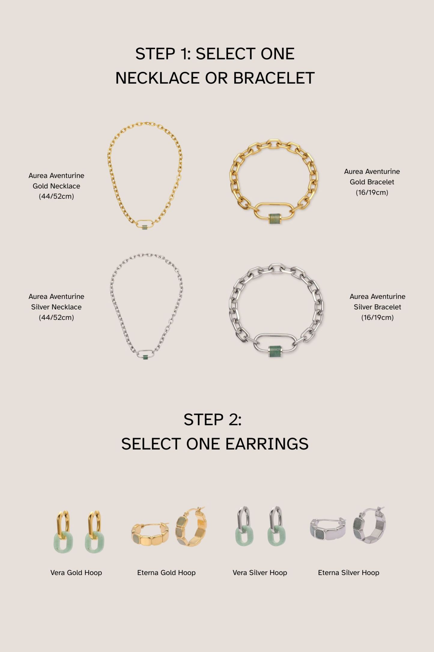 Courage Jade Aventurine Duo