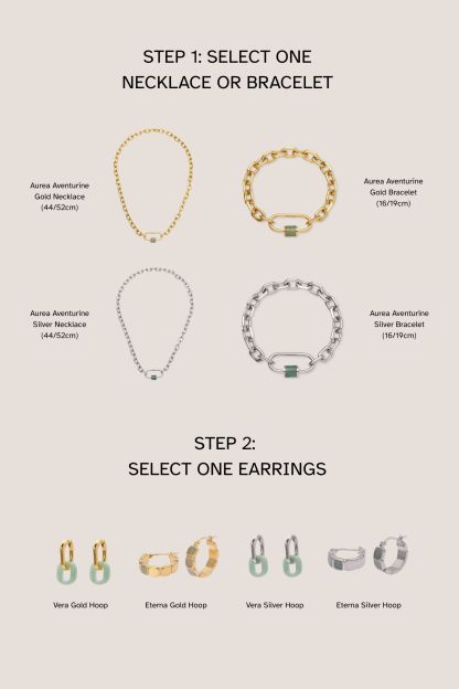 Courage Jade Aventurine Duo