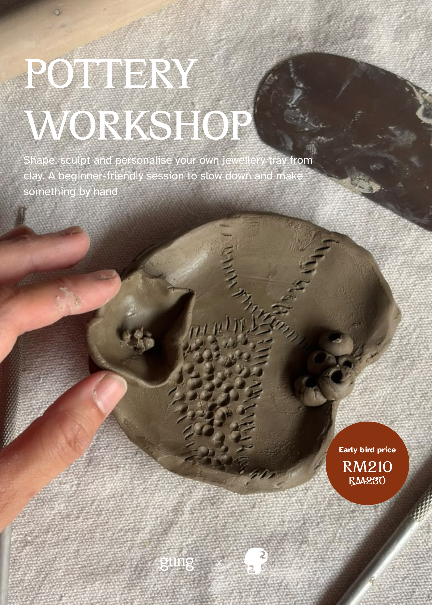 Pottery Workshop "Becoming by Hand" with 22 Craft Studio