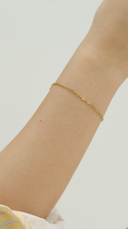 Isla Thin Gold Chain Bracelet