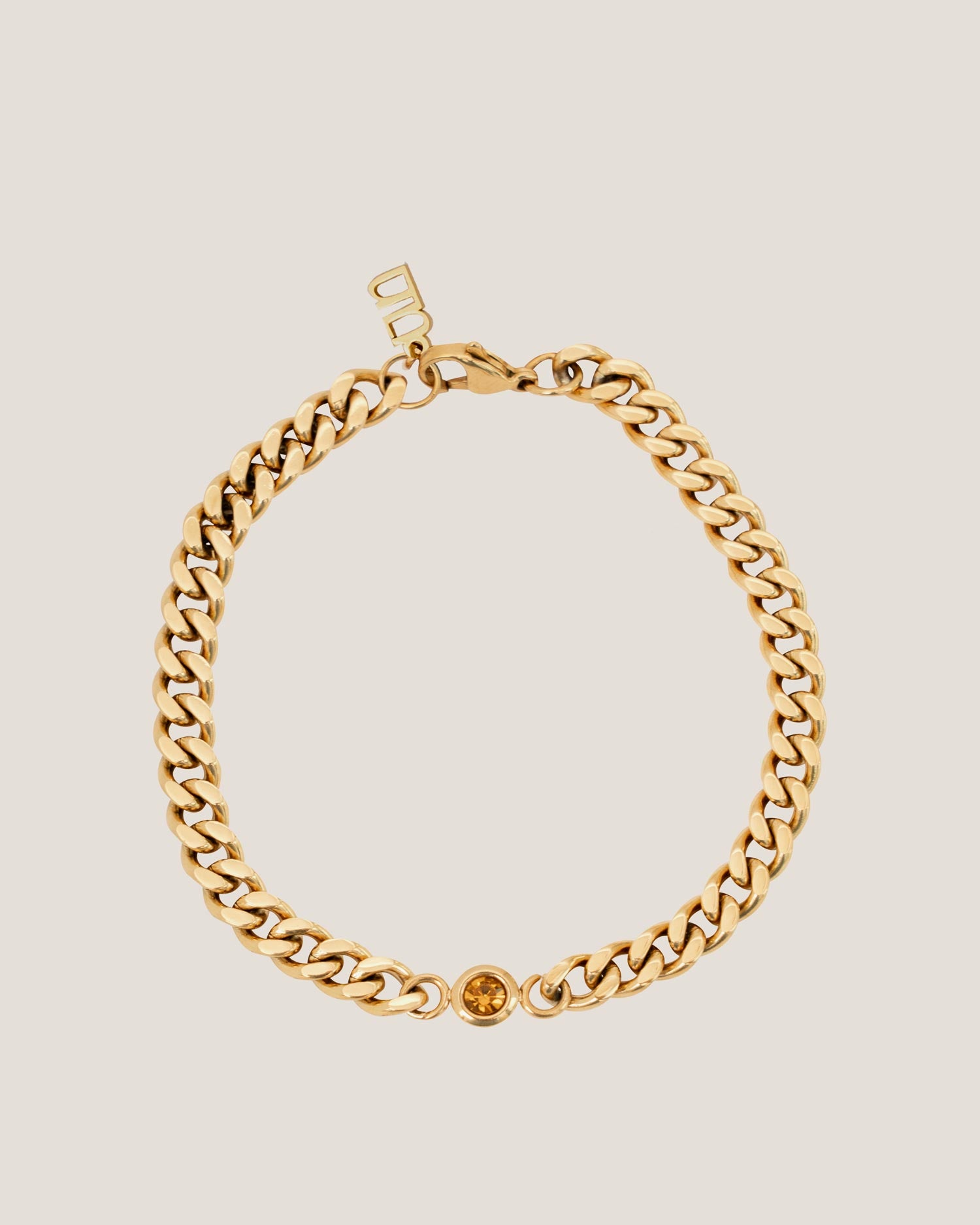 Andonis Curb Gold Chain Bracelet