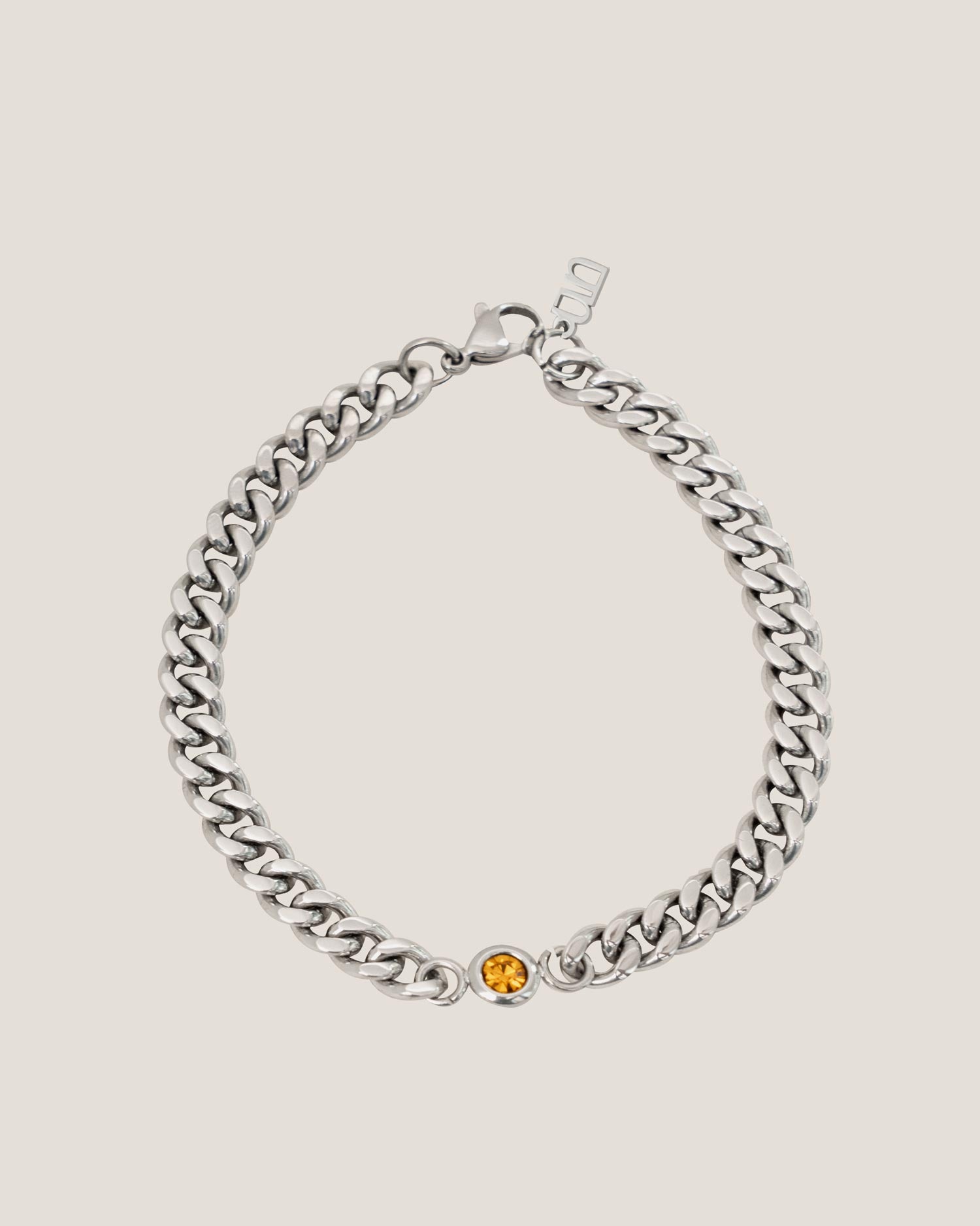 Andonis Curb Silver Chain Bracelet