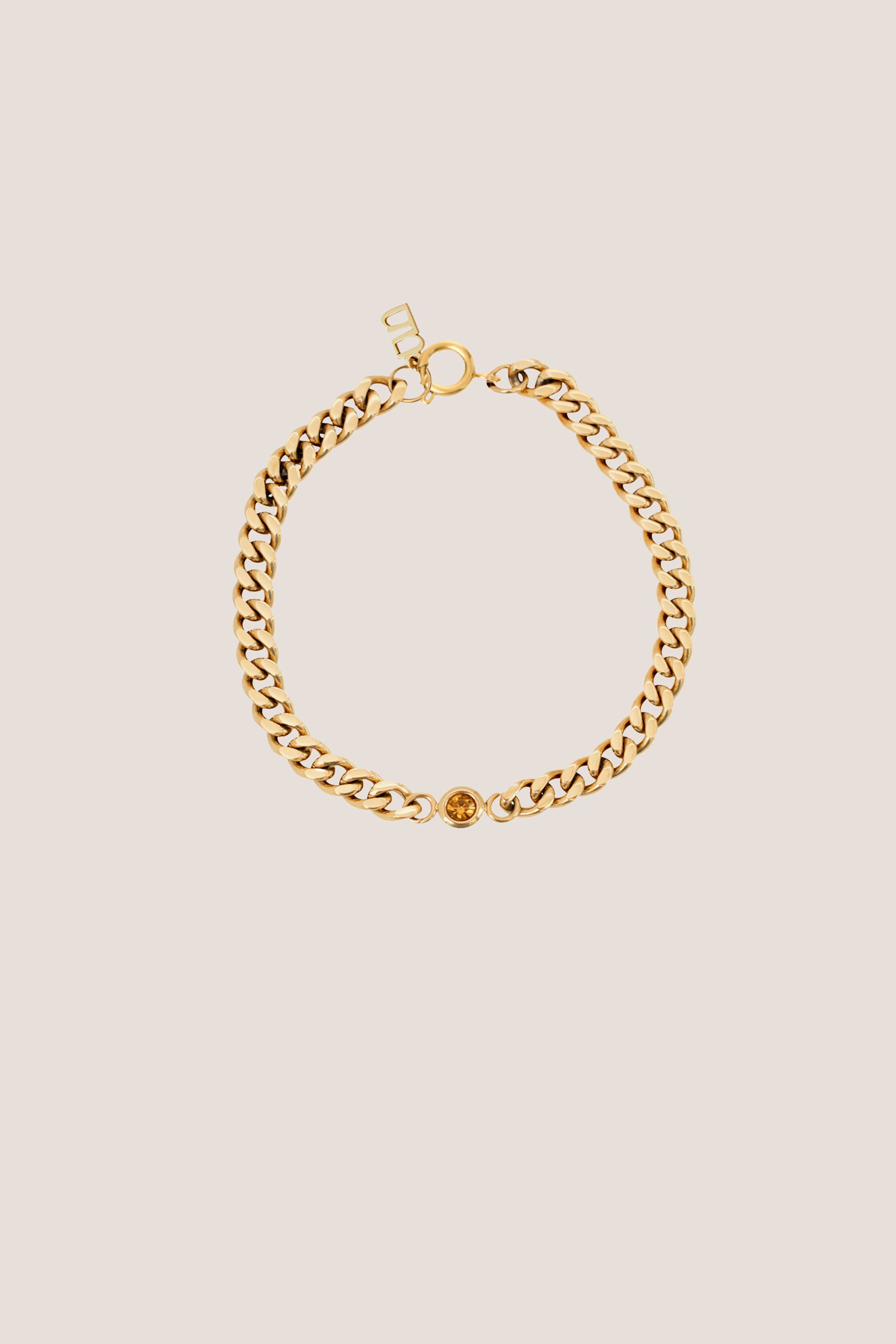 Andonis Curb Gold Chain Bracelet