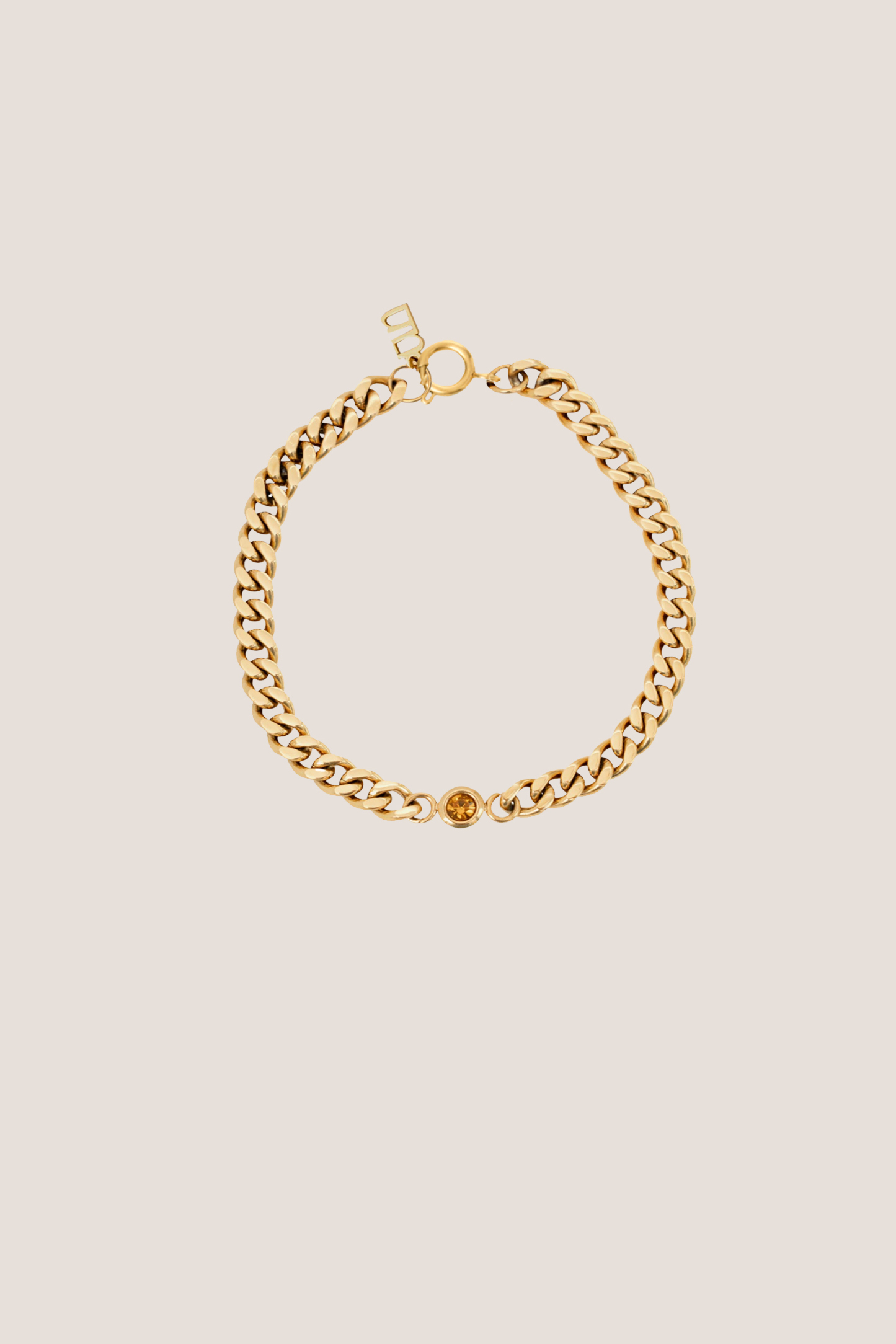 Andonis Curb Gold Chain Bracelet
