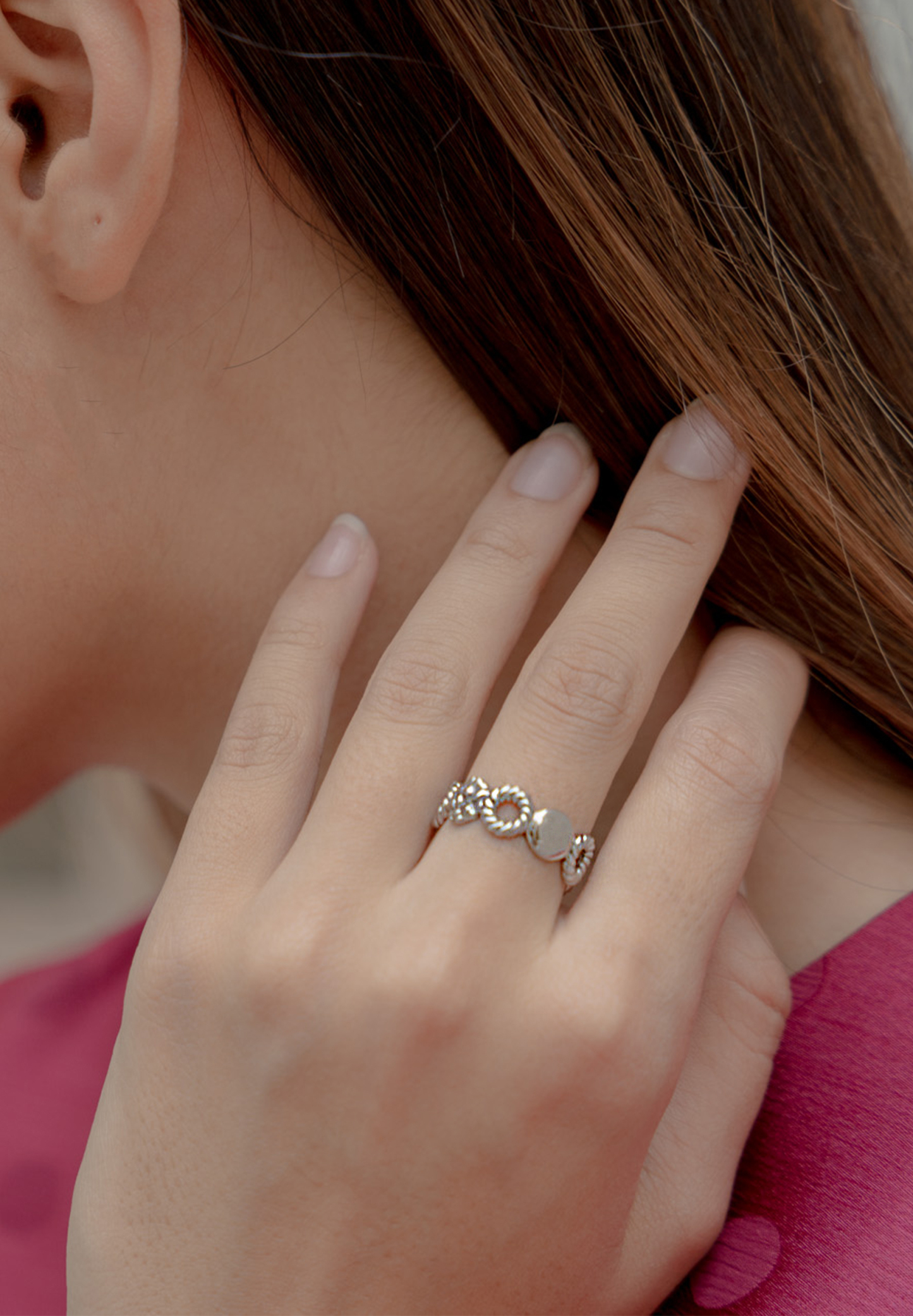 Aria Bold Silver Ring