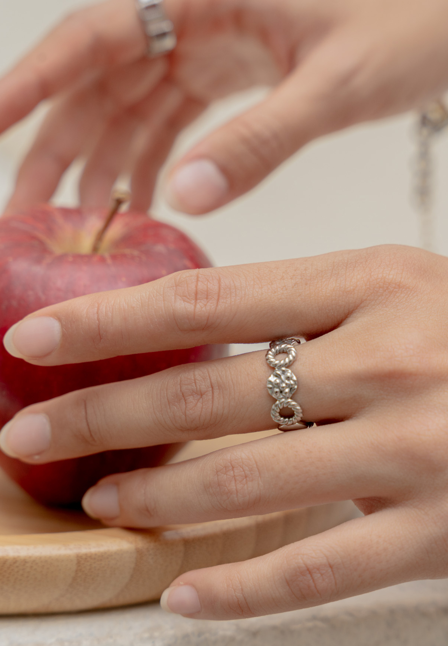 Aria Bold Silver Ring