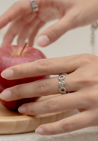 Aria Bold Silver Ring