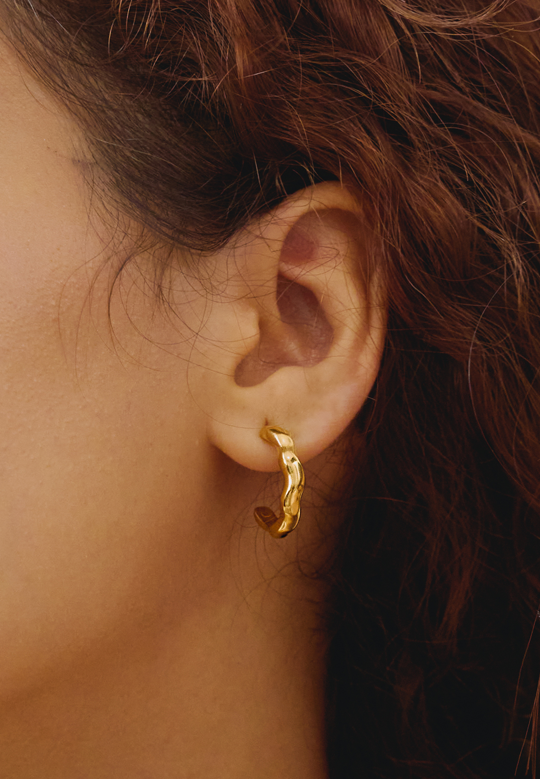 Aurora Irregular Gold Earrings