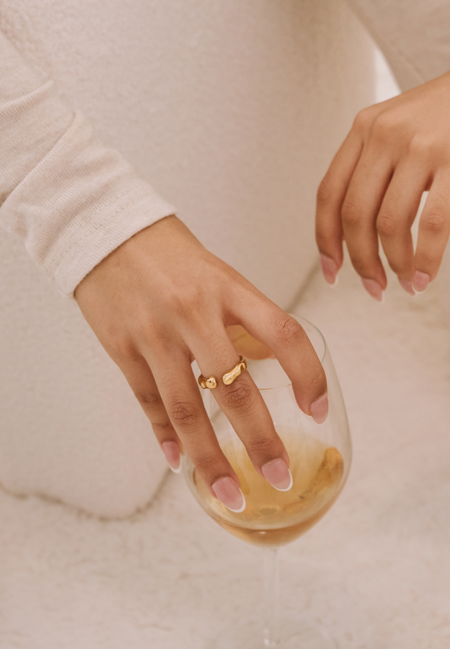 Aurora Irregular Gold Ring