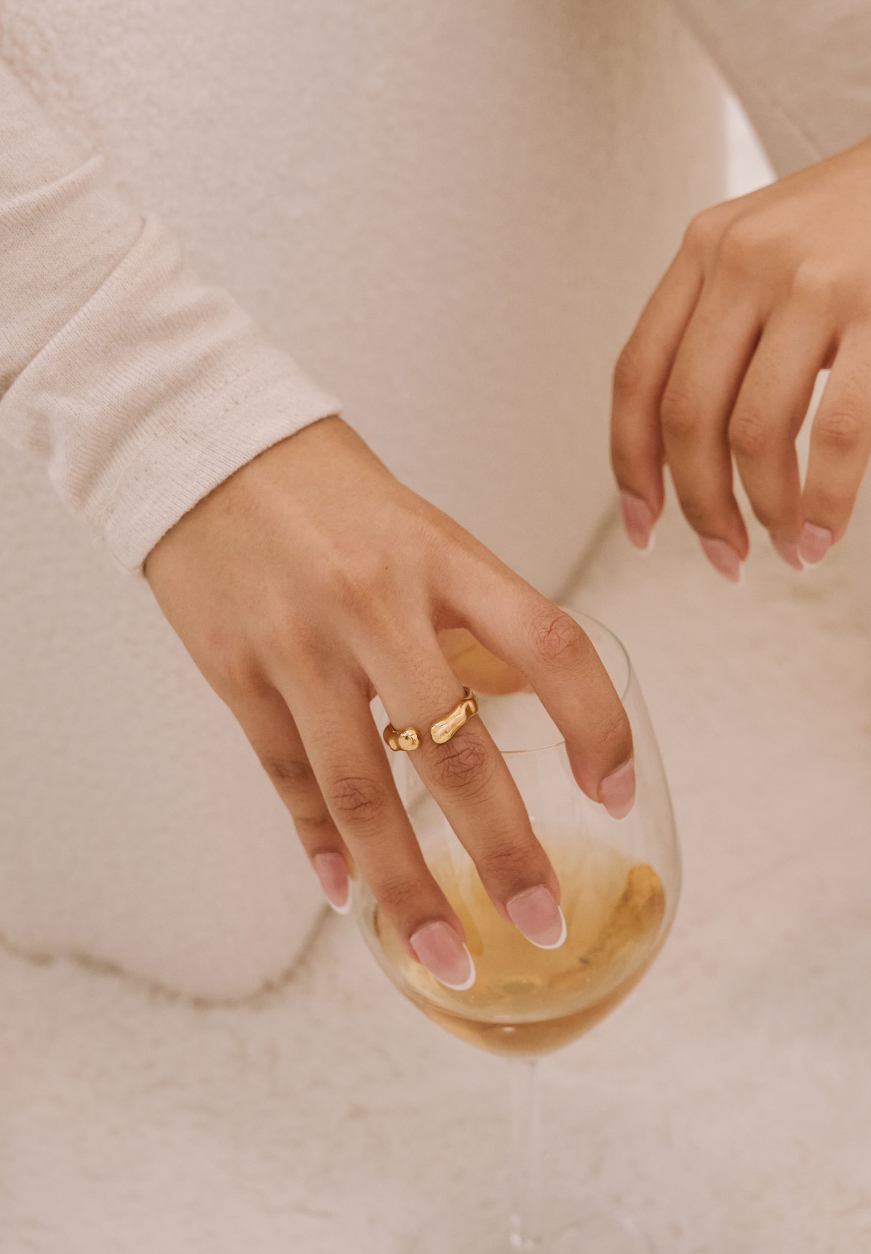 Aurora Irregular Gold Ring