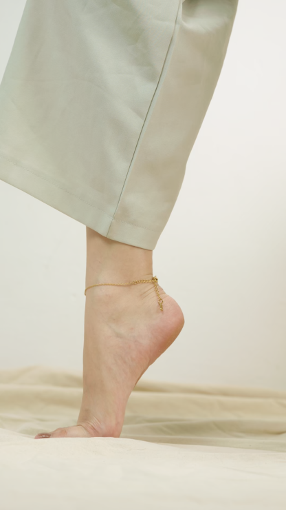 Plain Gold Chain Anklet