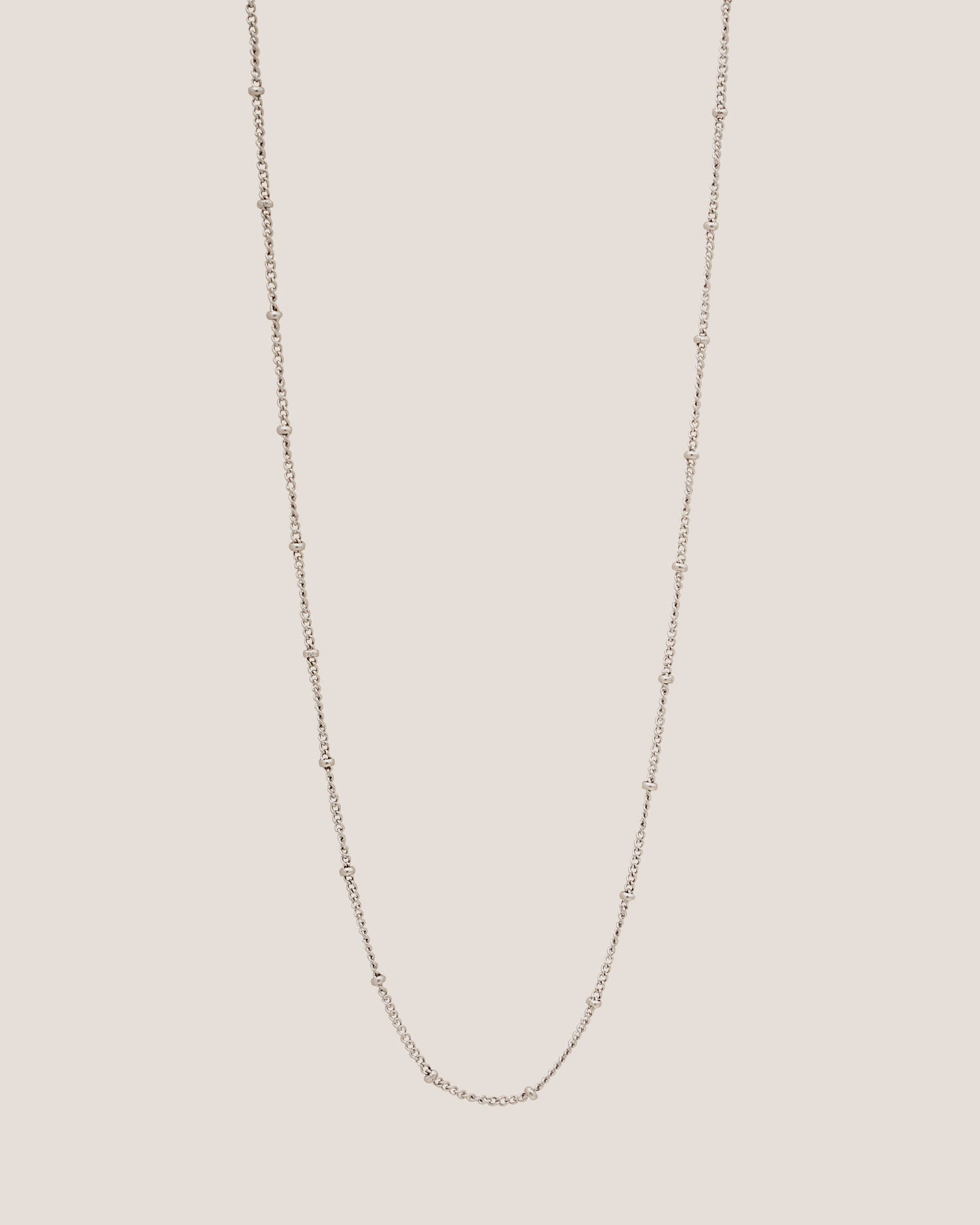 Ball Silver Chain Necklace