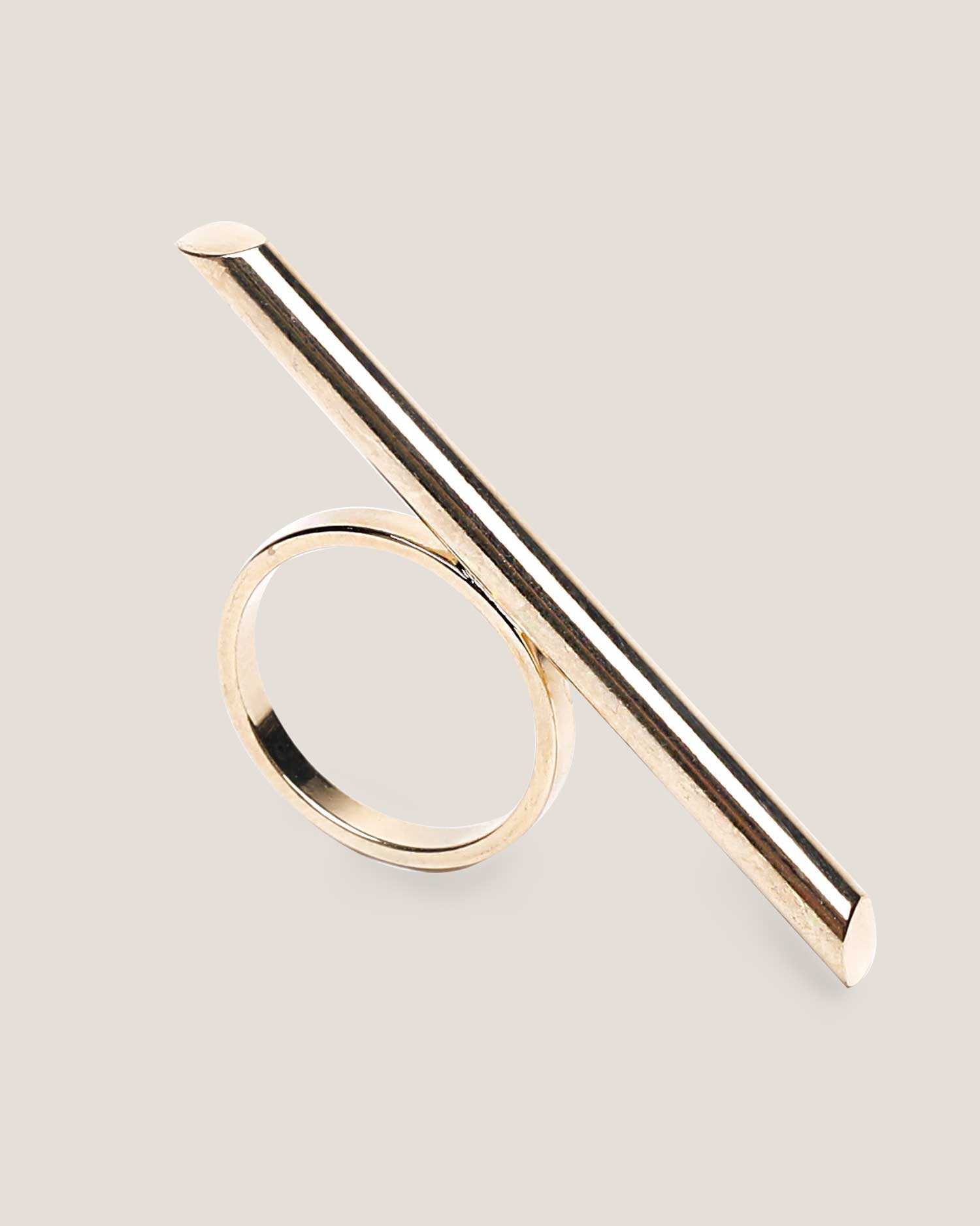 Bar Strip Gold Ring - Gung Jewellery