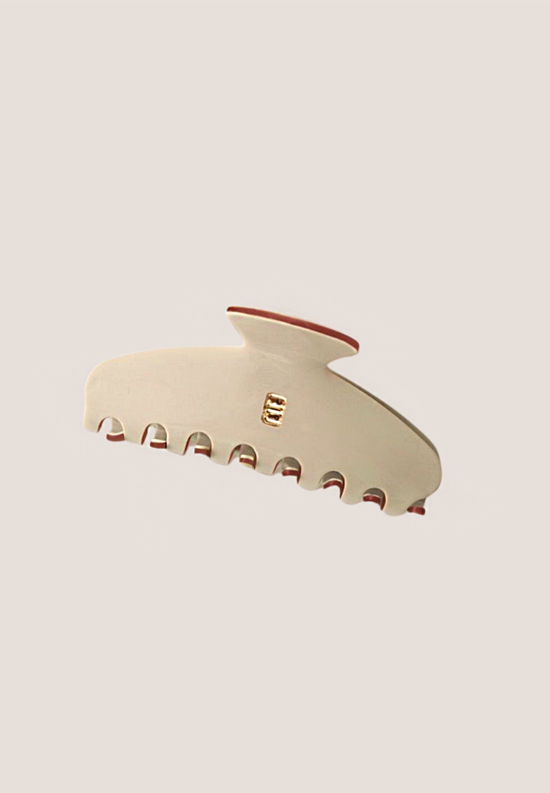 Gung Iconic Beige Claw Clip 