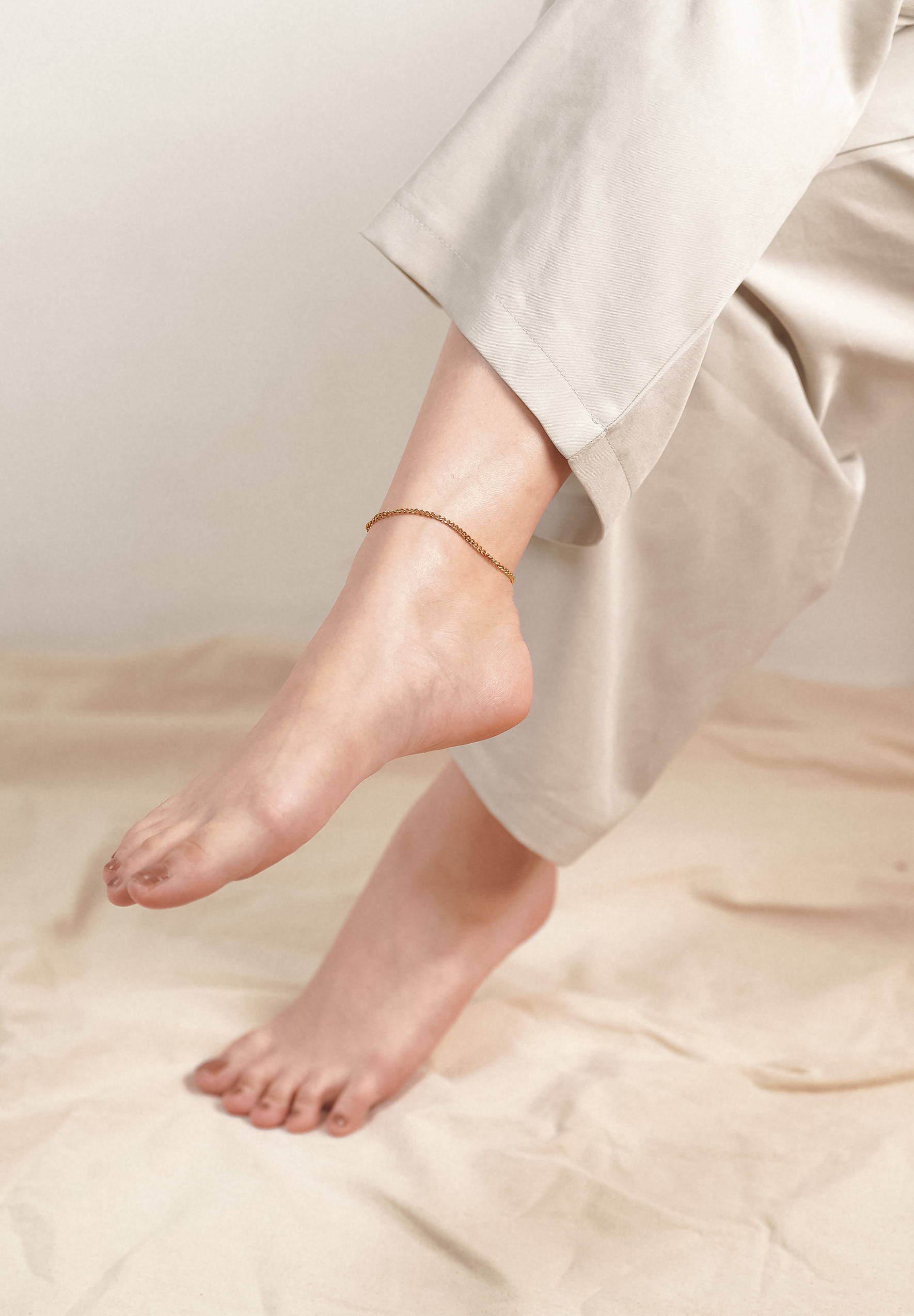 Curb Chain Gold Anklet