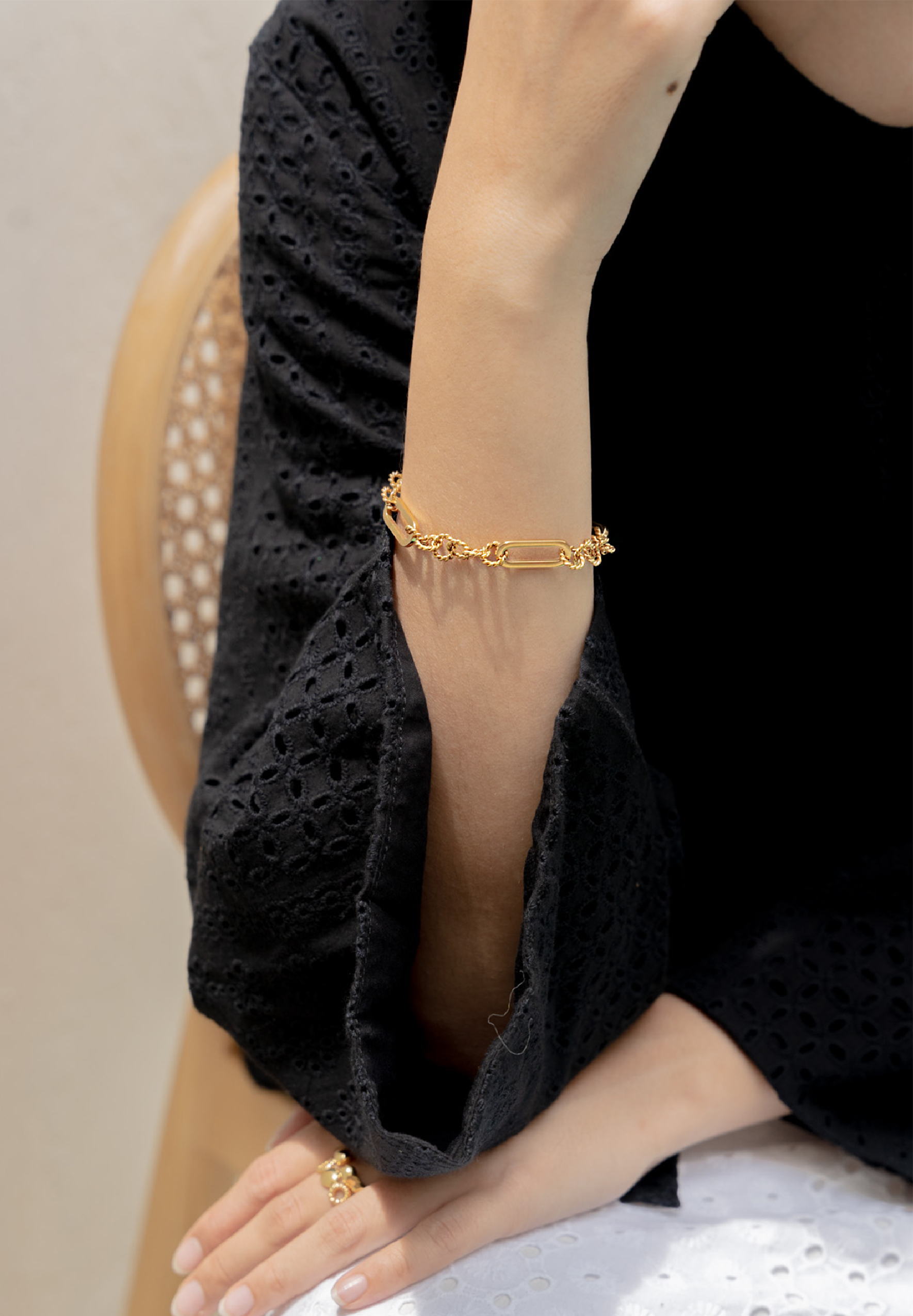 Dalia Gold Link Chain Bracelet