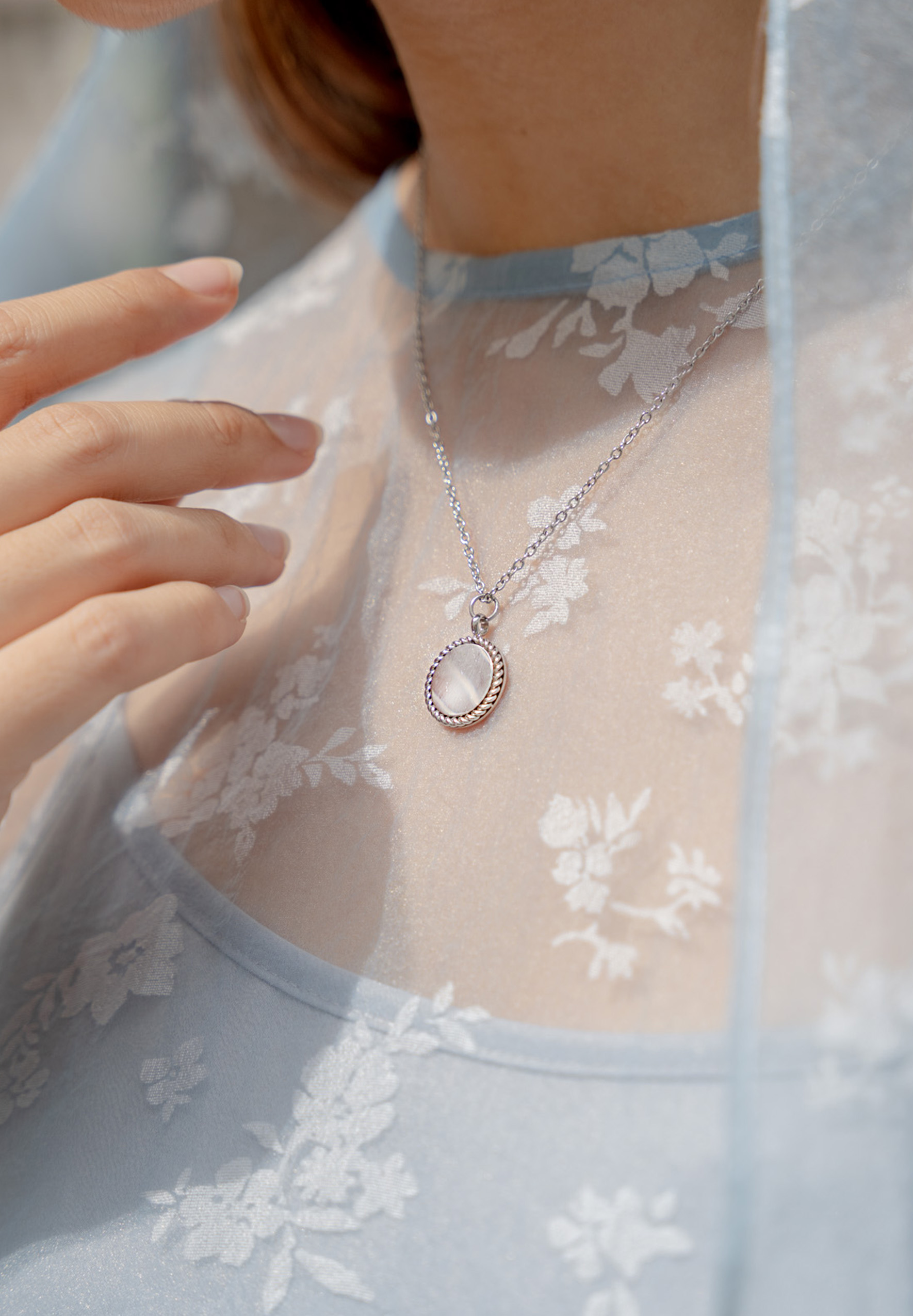 Dana Silver Chain Pendant Necklace