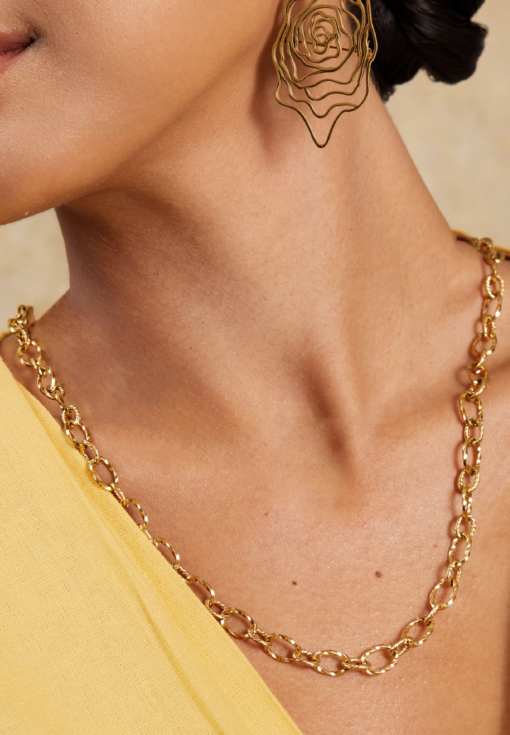 Dawn Gold Chain Belt Necklace 