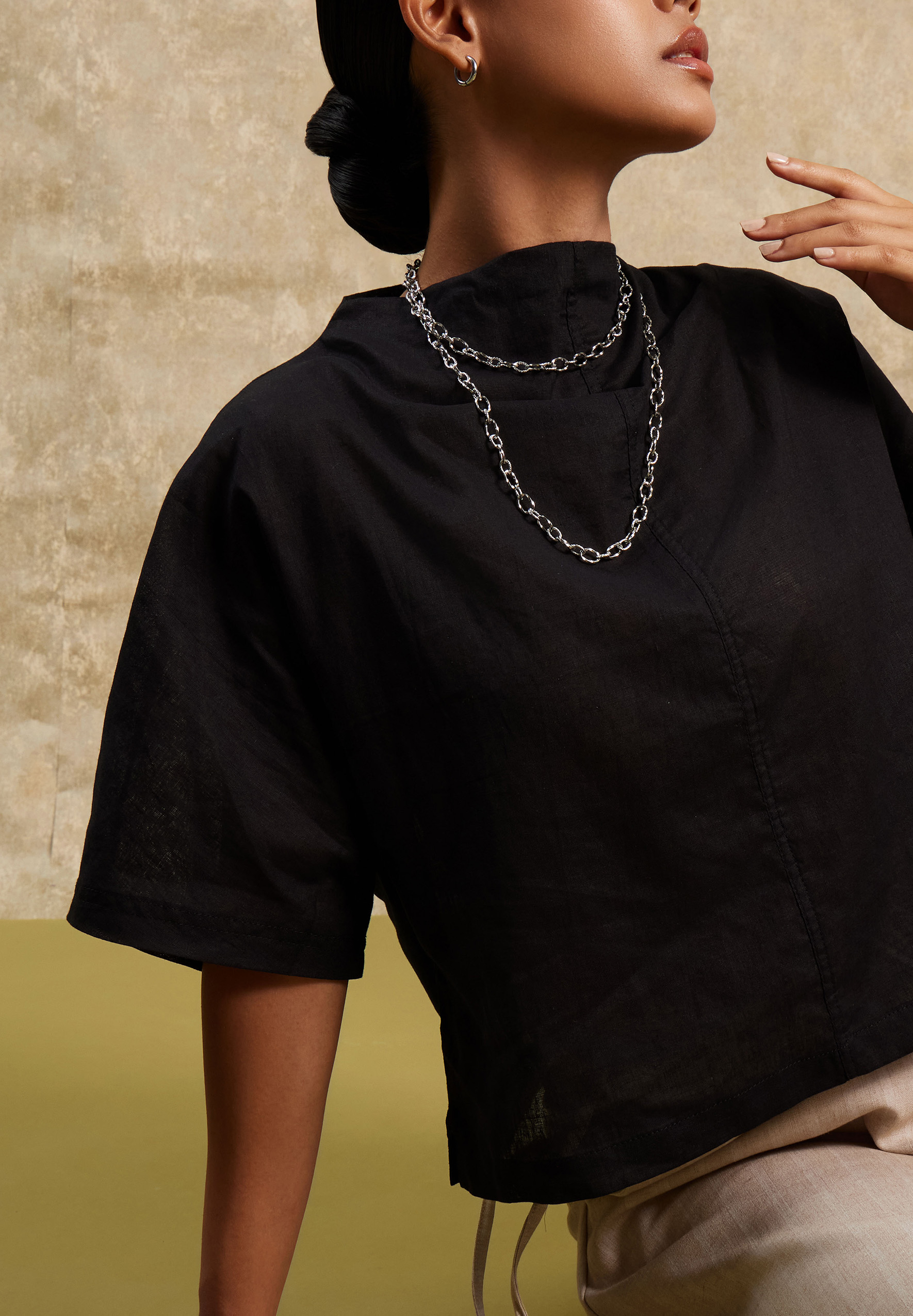 Dawn Silver Chain Belt Necklace