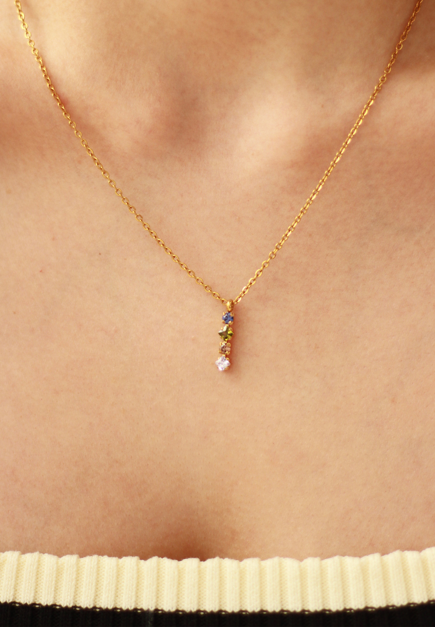 Desire Mystic Gold Chain Pendant Necklace