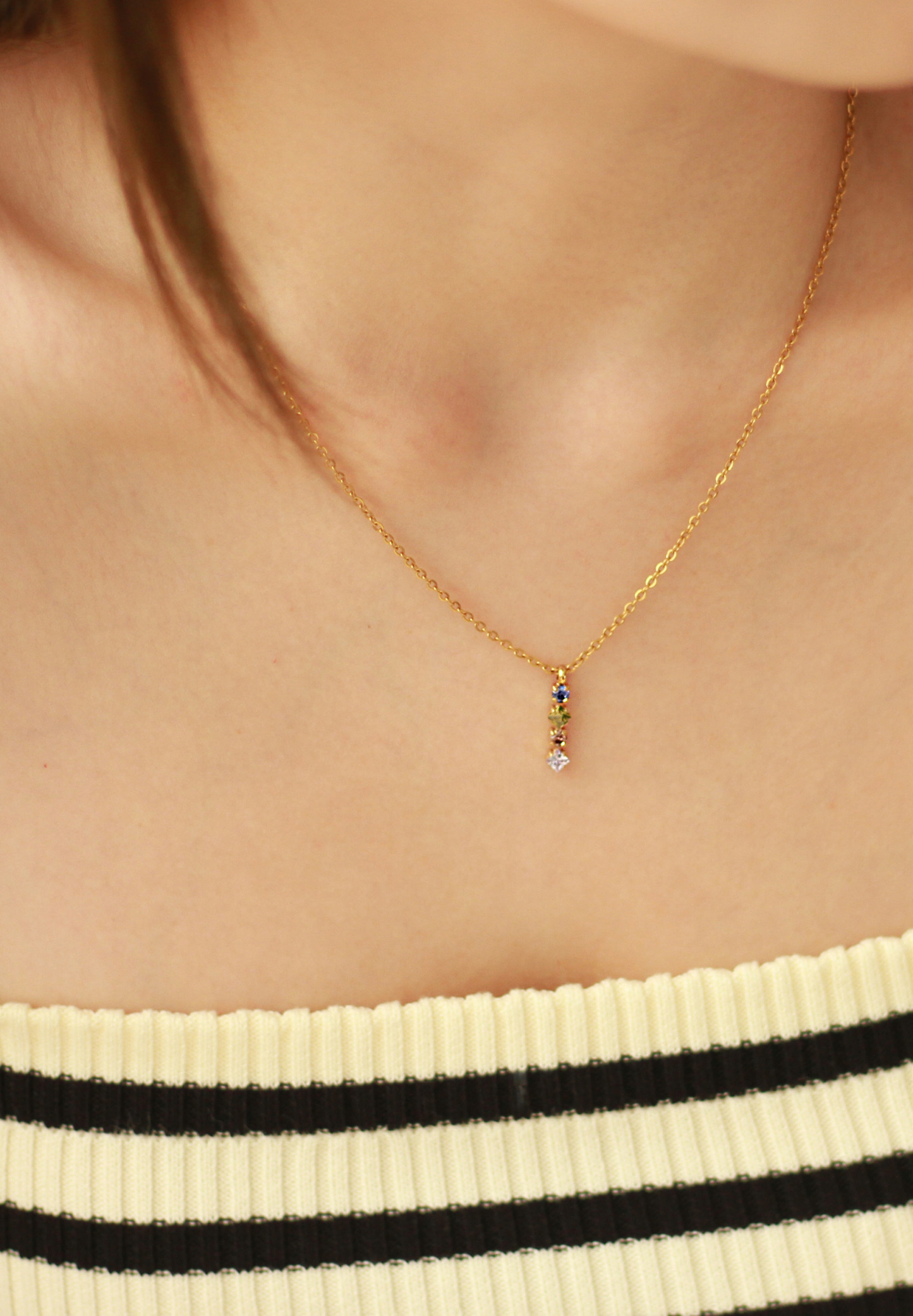 Desire Mystic Gold Chain Pendant Necklace