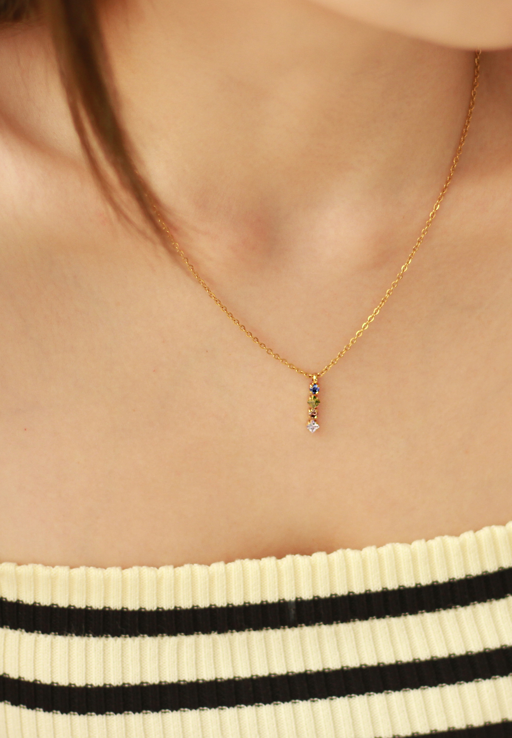 Desire Mystic Gold Chain Pendant Necklace