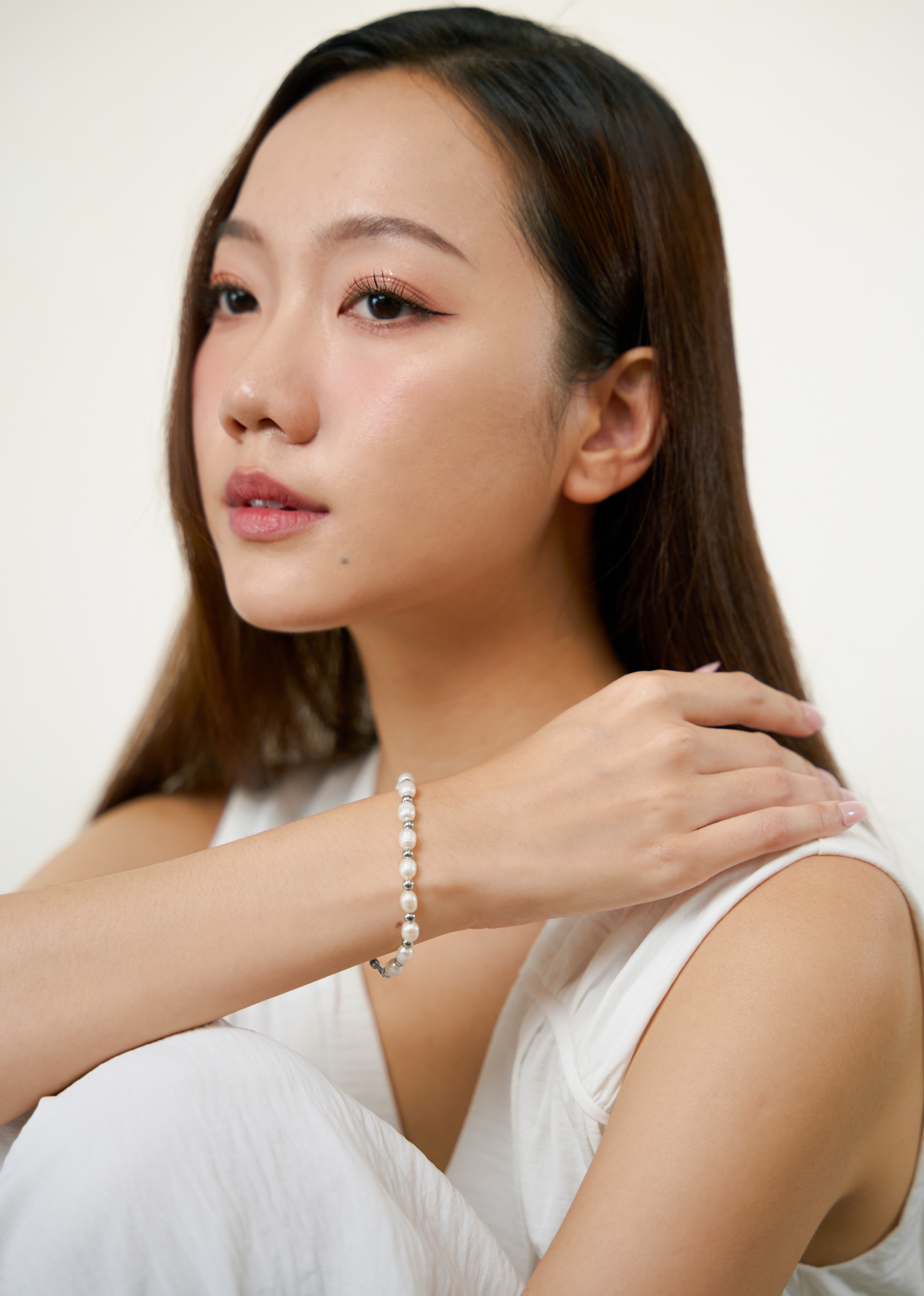 Dew Pearl Silver Bracelet
