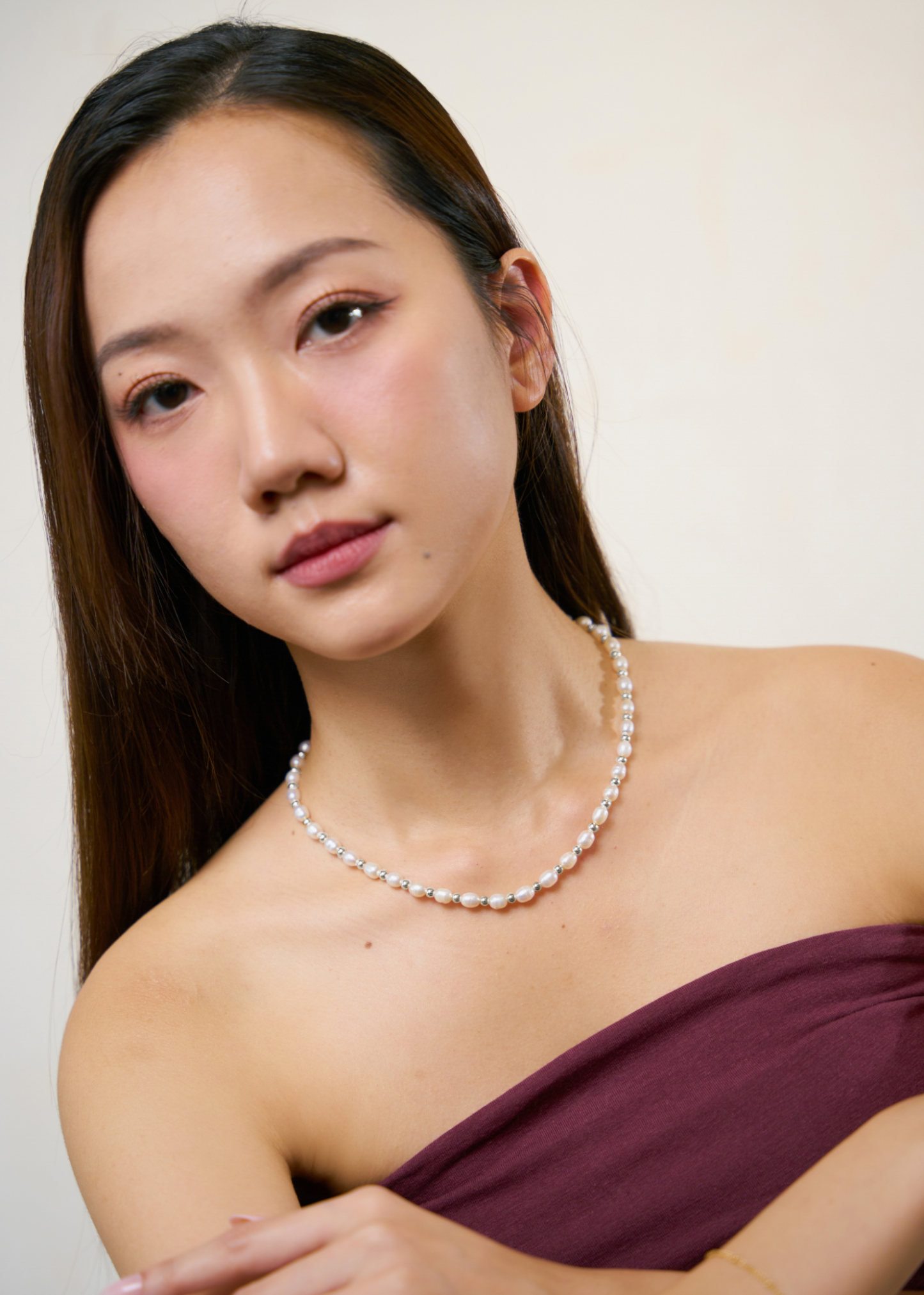 Dew Pearl Silver Necklace