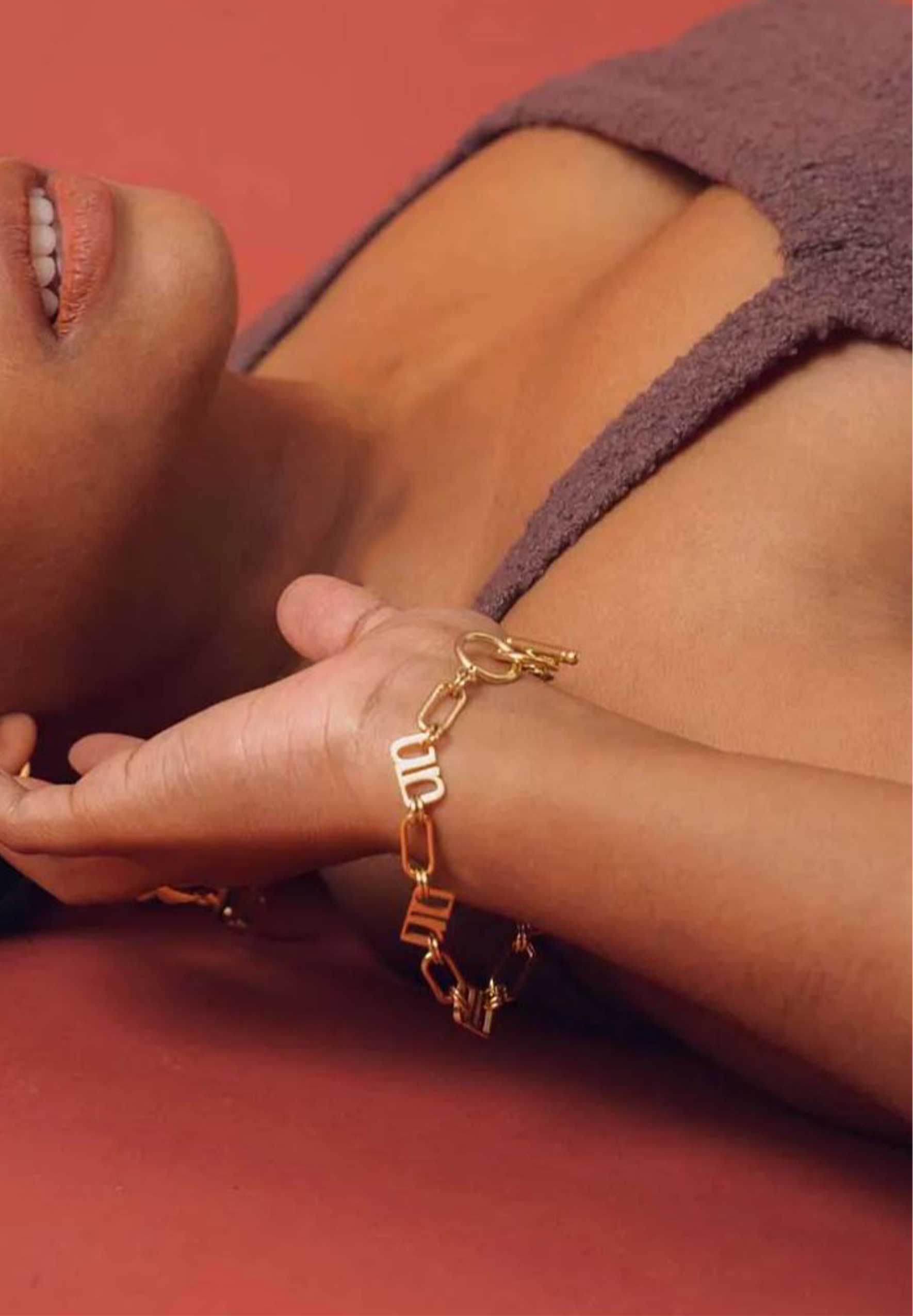 Gung Iconic Gold Chain Bracelet