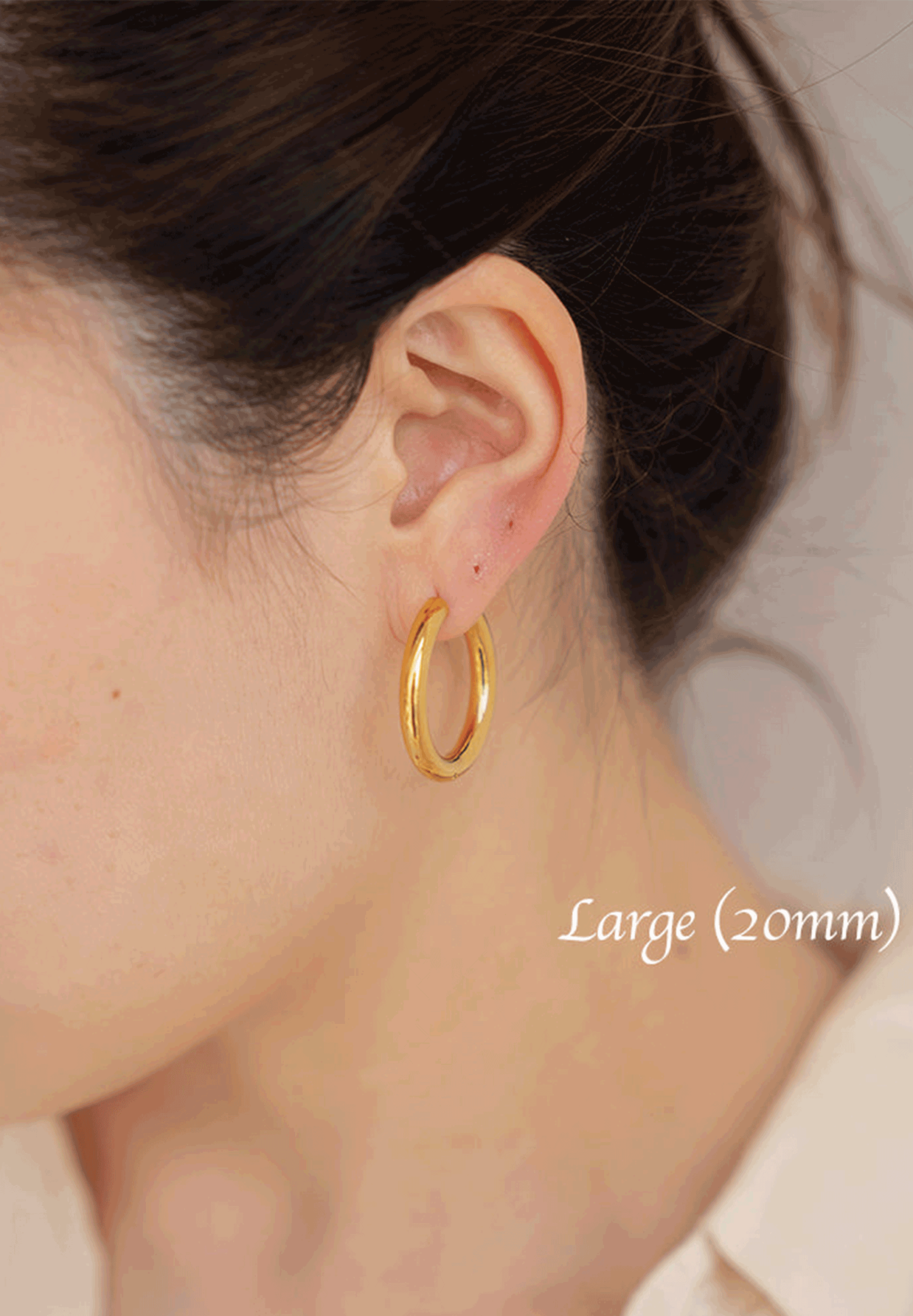 Eros Gold Hoop Earrings