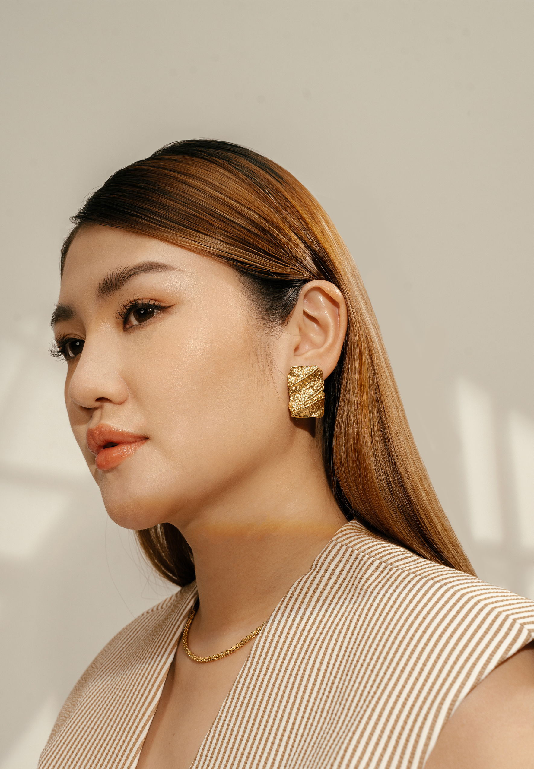 Ember Gold Statement Earrings
