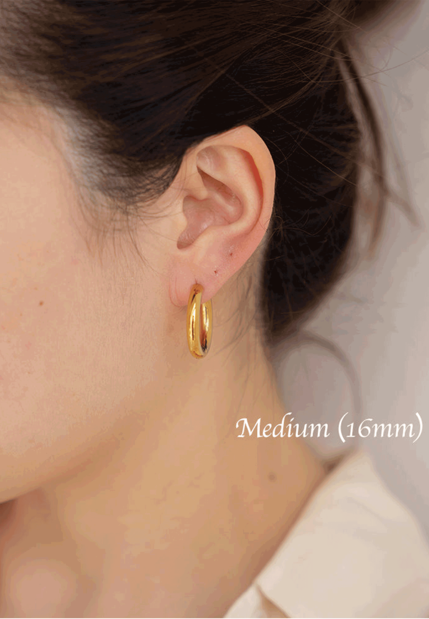 Eros Gold Hoop Earrings