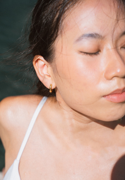 Eros Gold Hoop Earrings