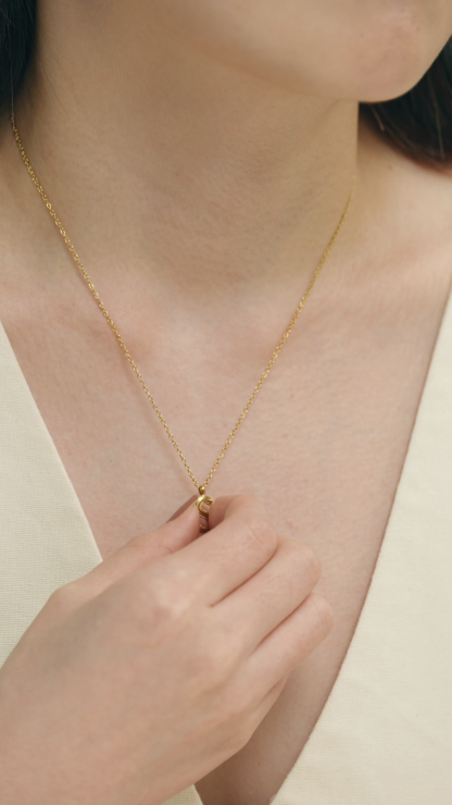 Alphabet Gold Chain Pendant Necklace