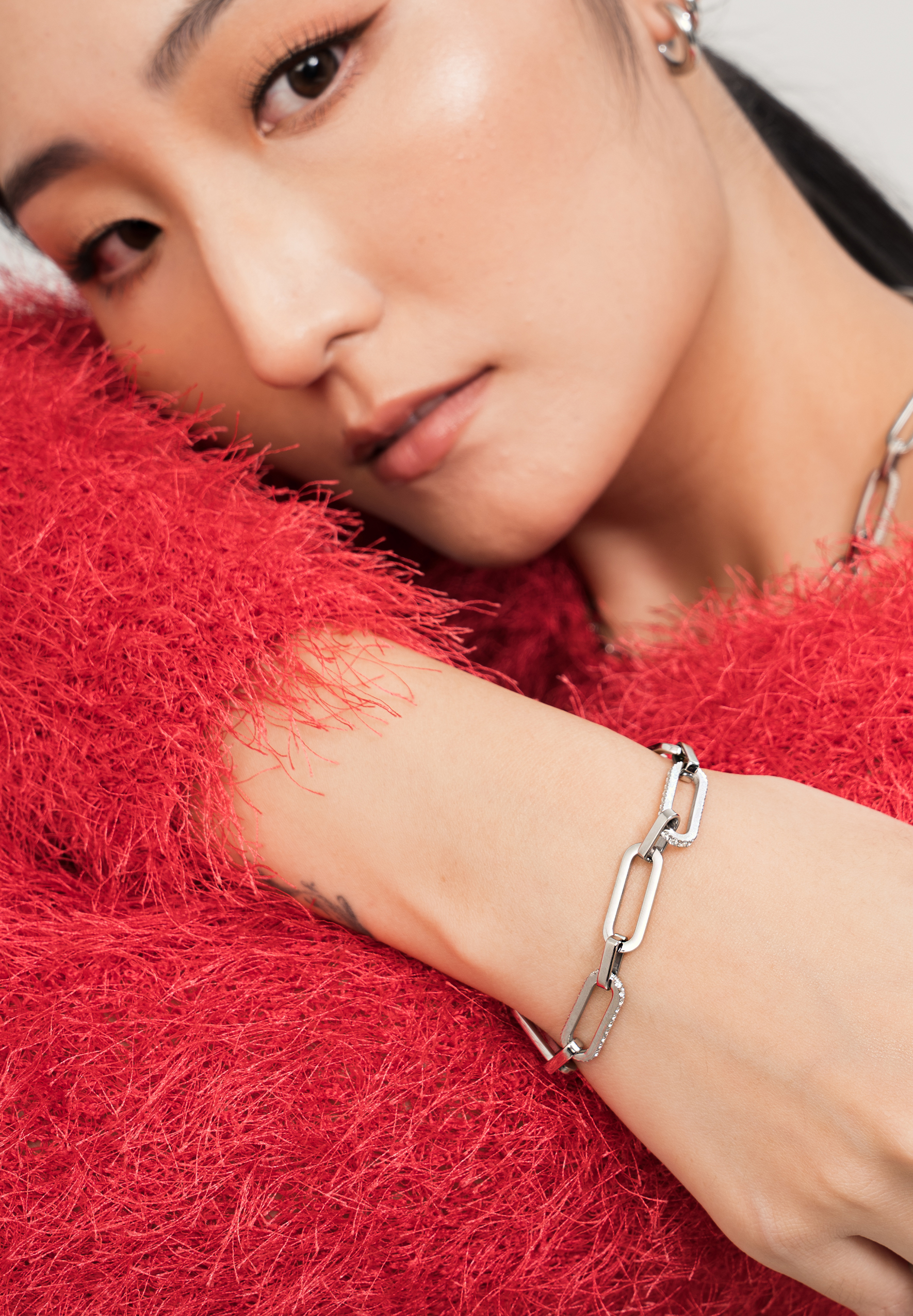 Galore Silver Link Chain Bracelet