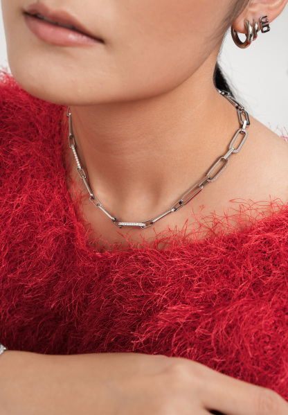 Galore Silver Link Chain Necklace